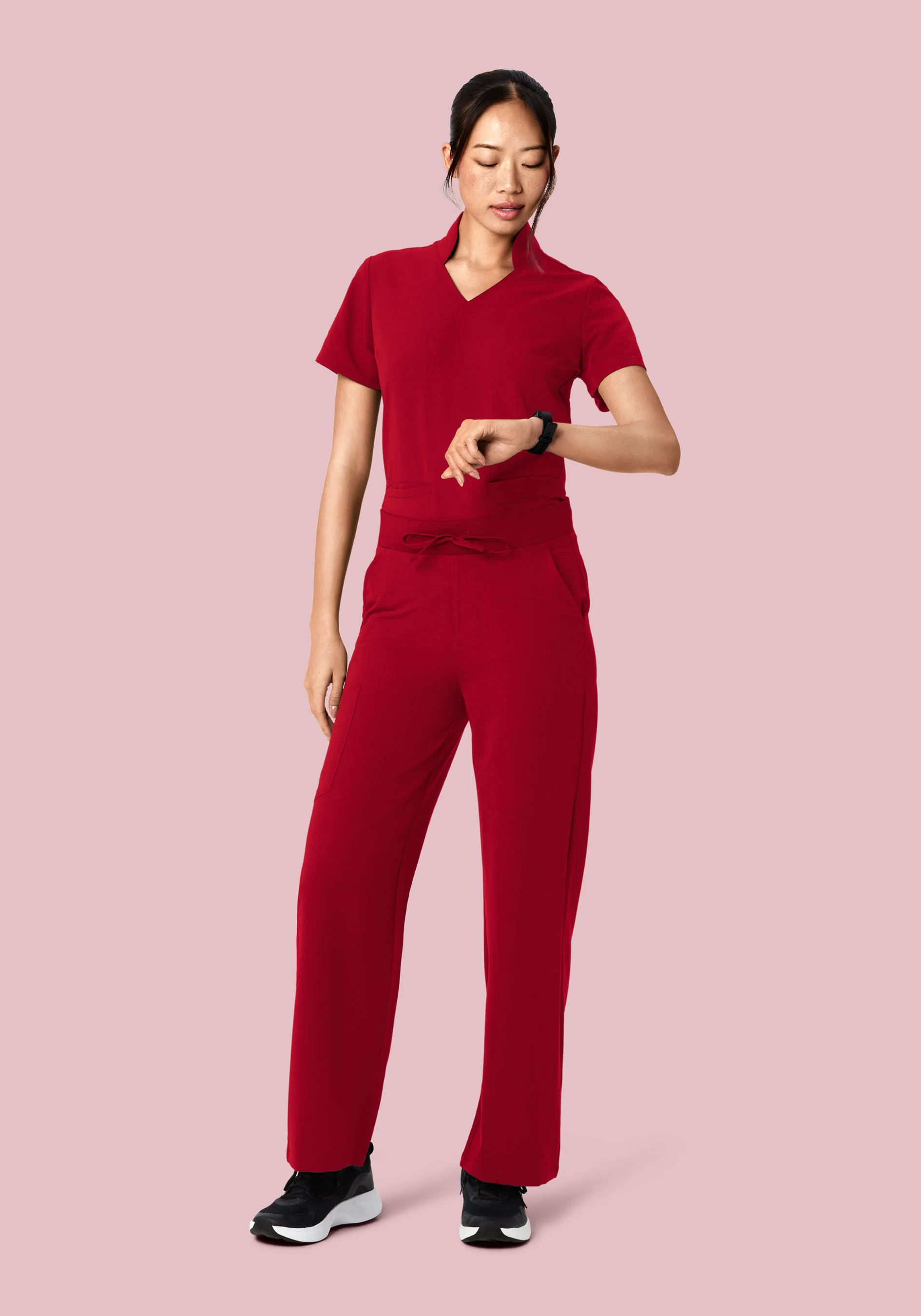 High Waisted Wide Leg Cardinal - Image 3