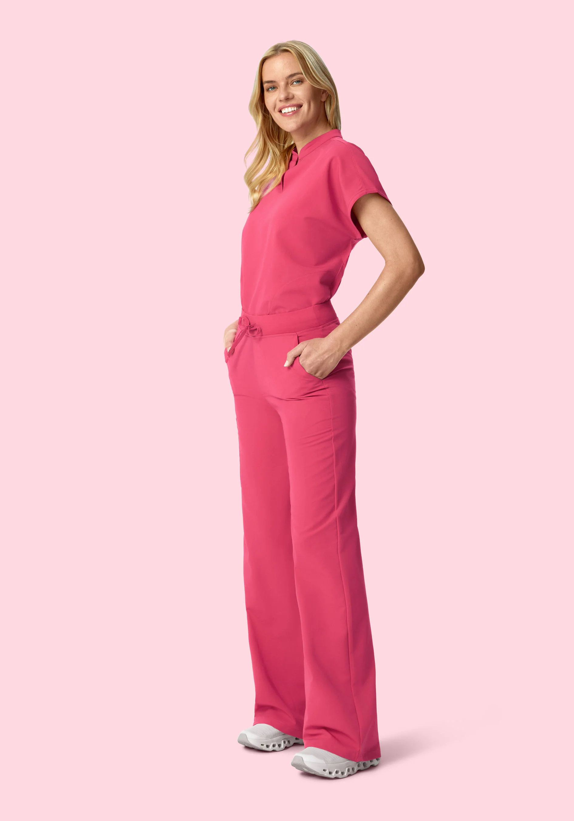 High Waisted Wide Leg Carmine - Image 2