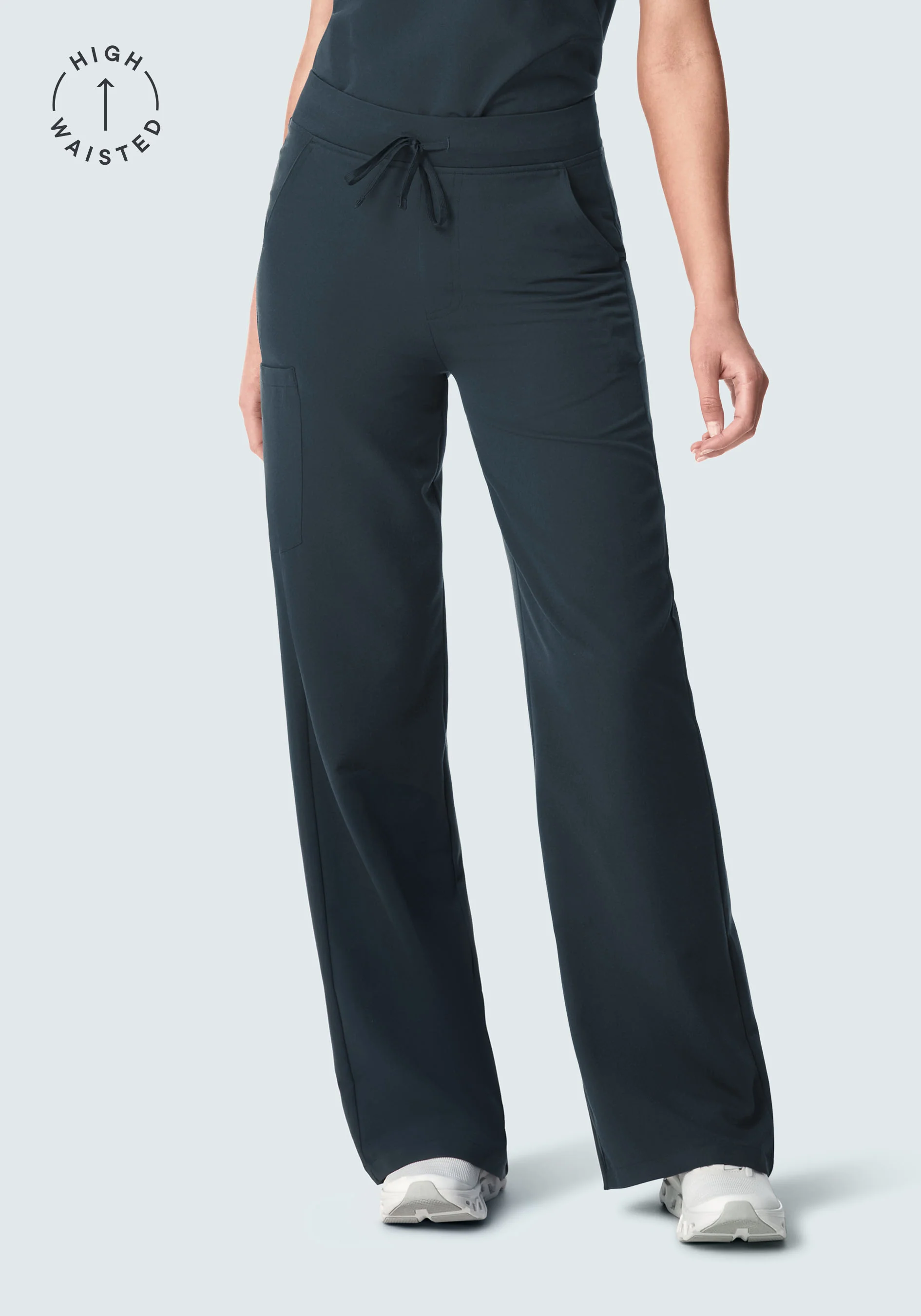 High Waisted Wide Leg Dark Harbor