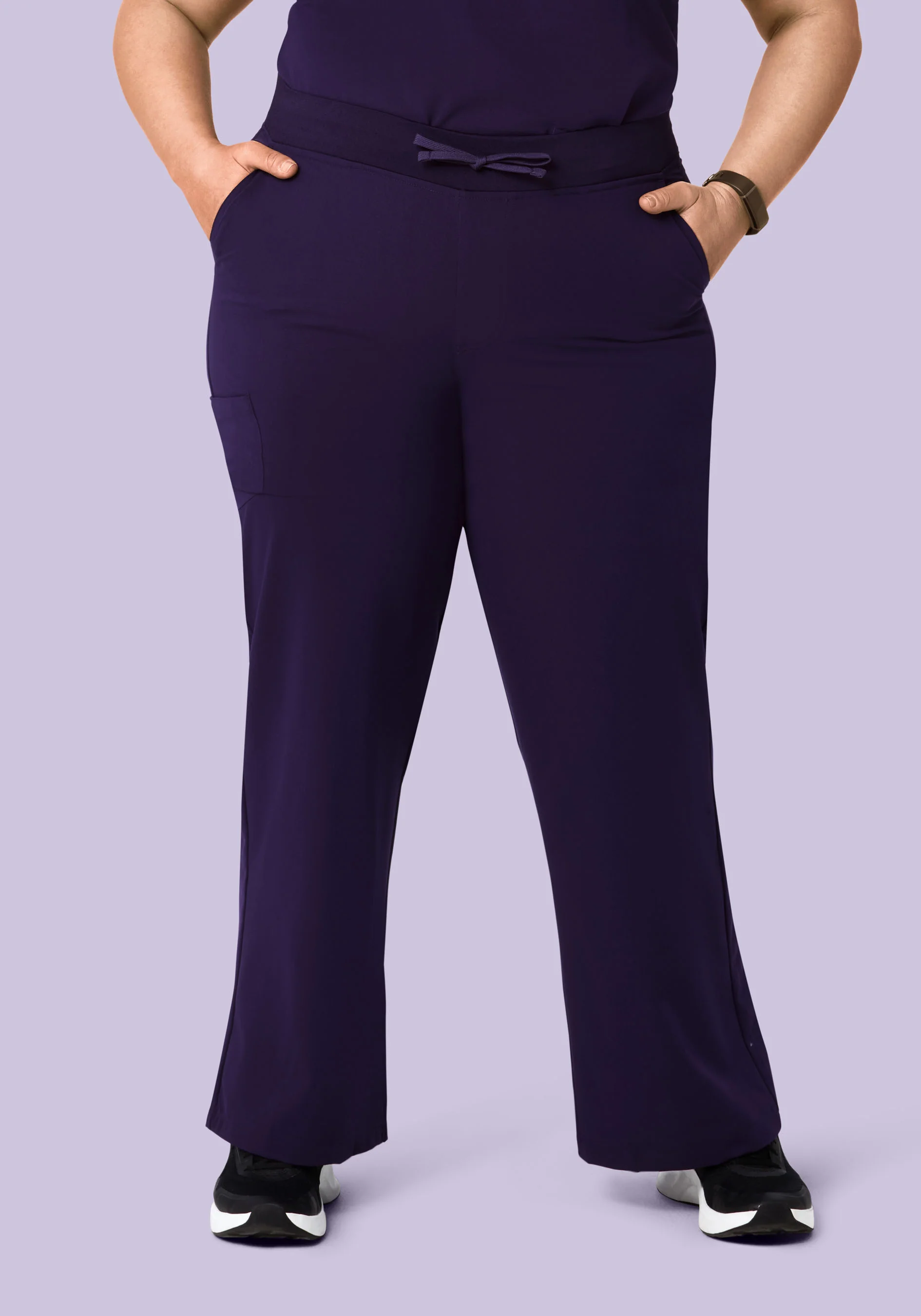 High Waisted Wide Leg Eggplant - Image 5