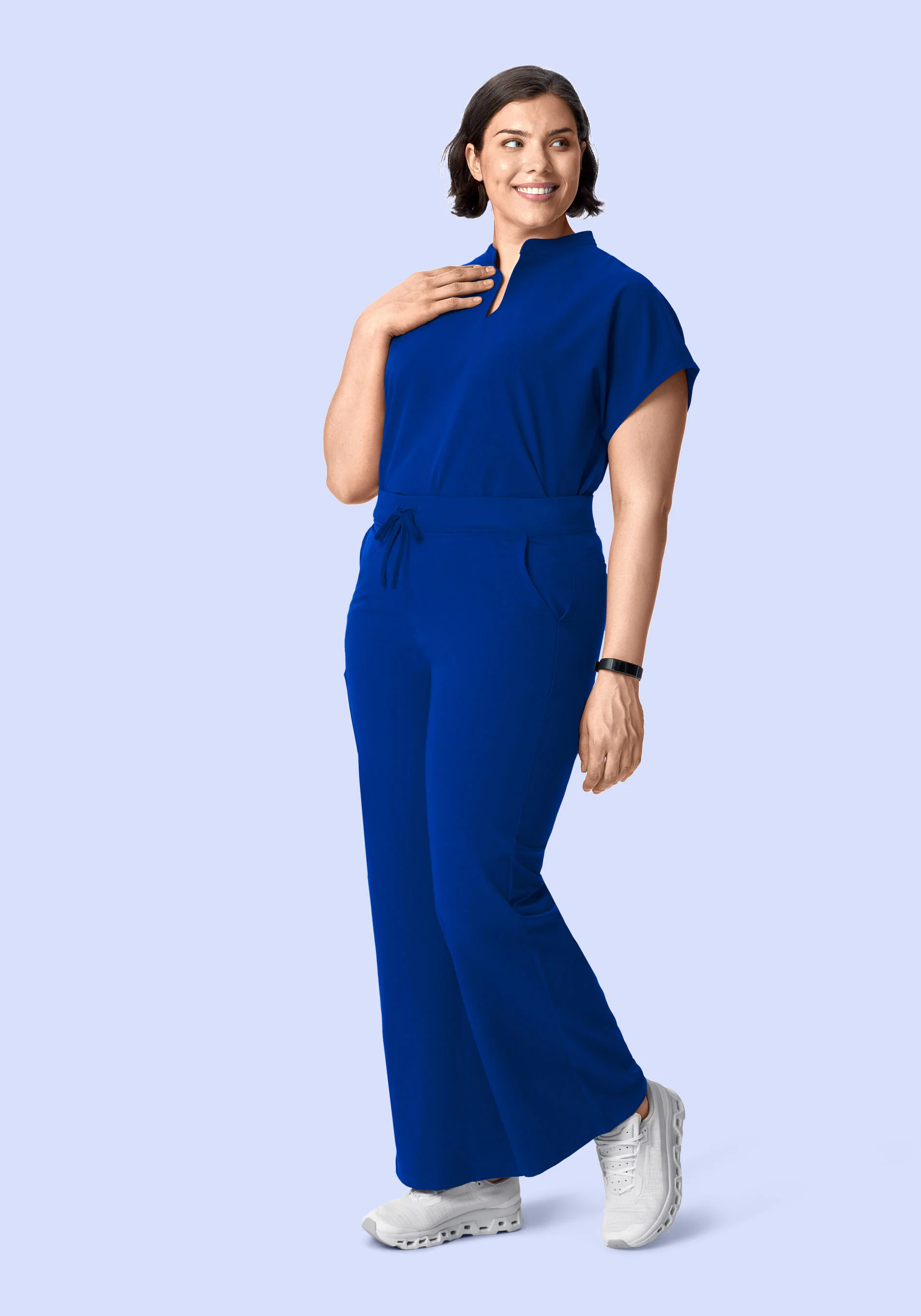 High Waisted Wide Leg Galaxy Blue - Image 6