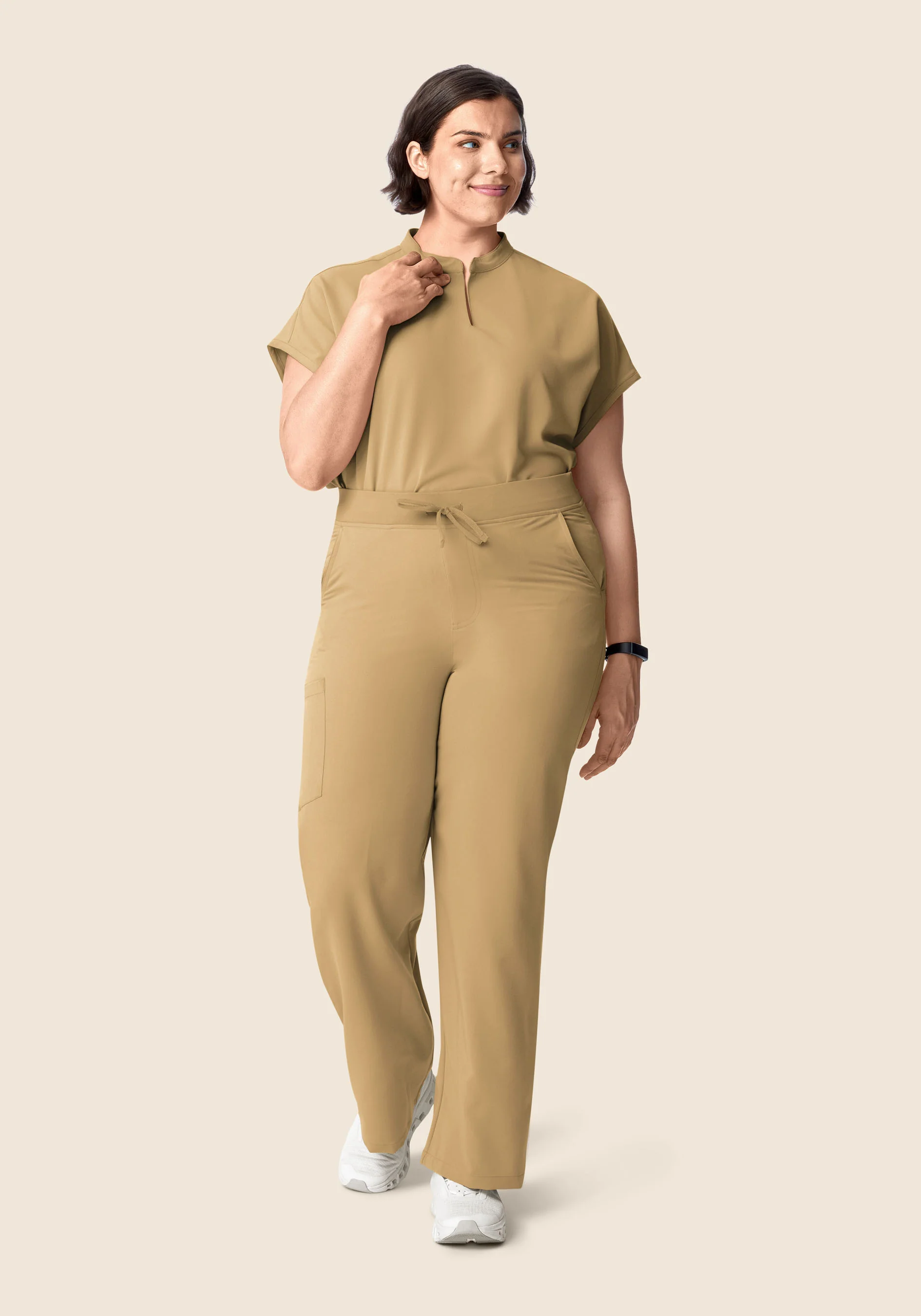 High Waisted Wide Leg Latte - Image 5
