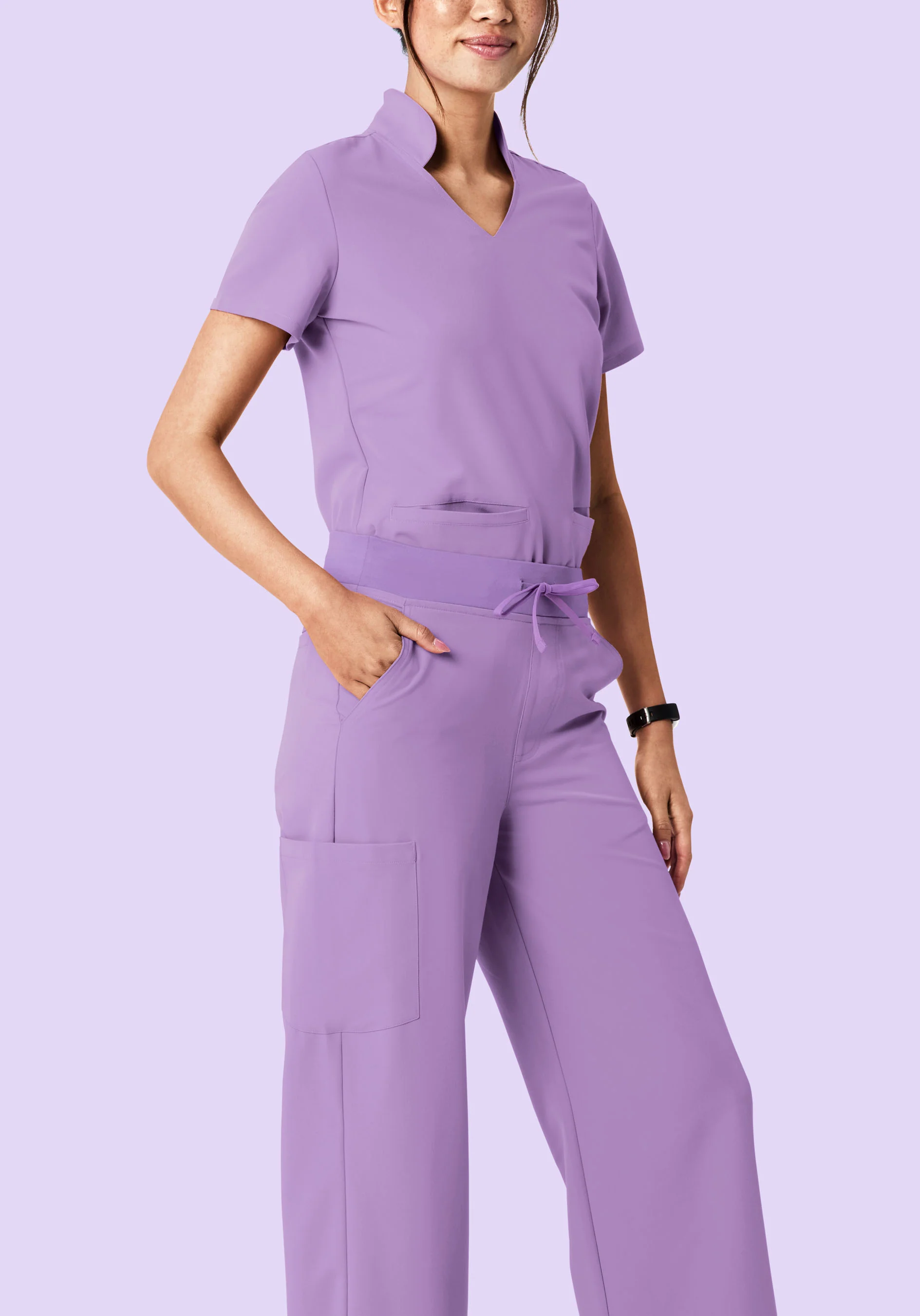 High Waisted Wide Leg Lavender - Image 4