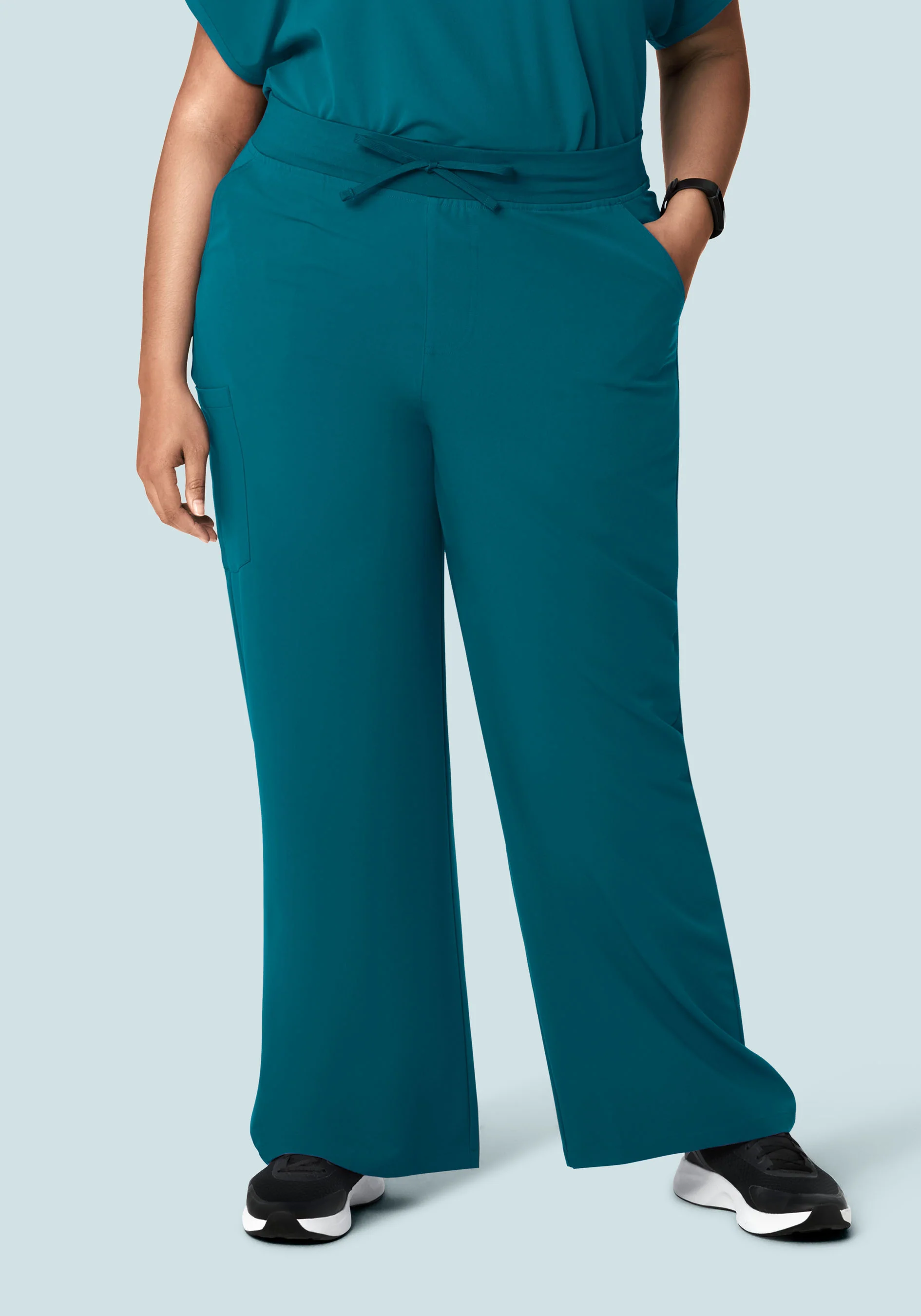 High Waisted Wide Leg Peacock - Image 3