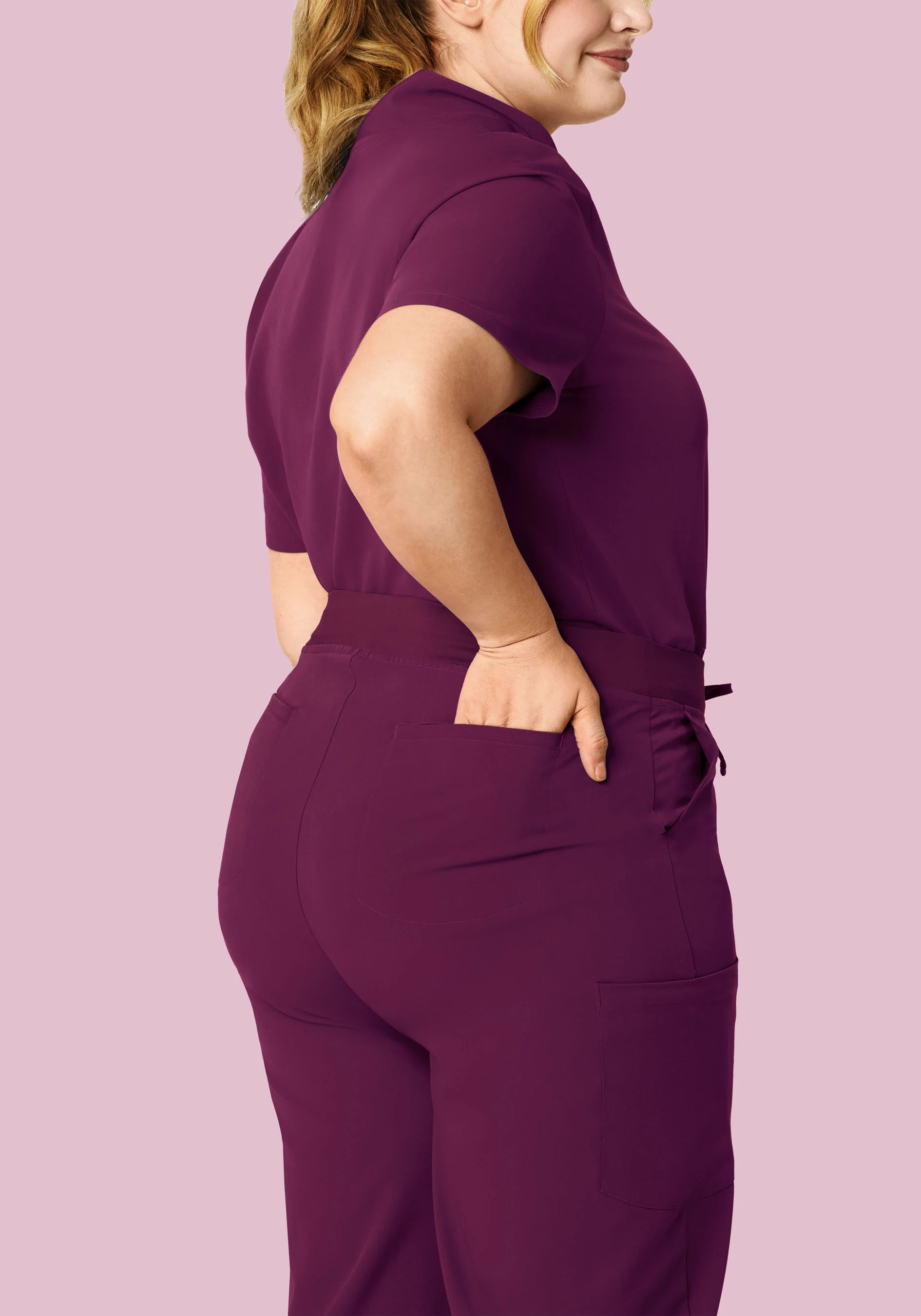 High Waisted Wide Leg Plum - Image 7