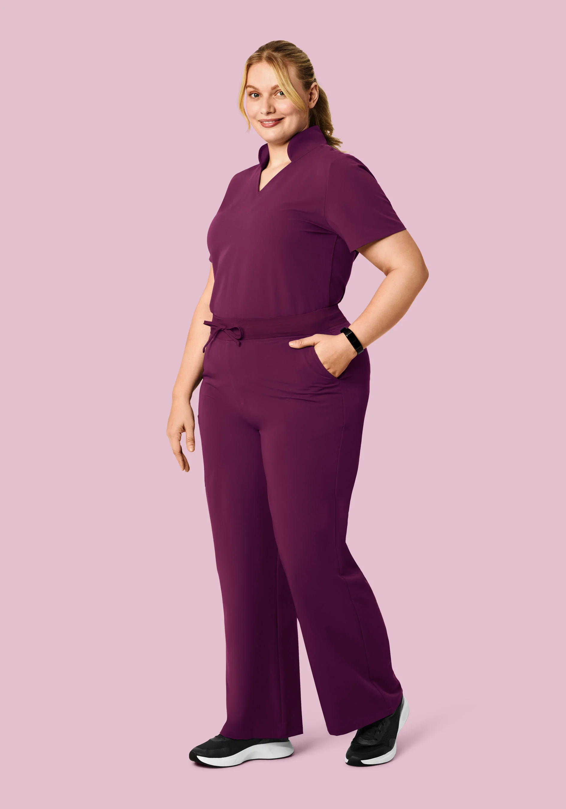 High Waisted Wide Leg Plum - Image 8