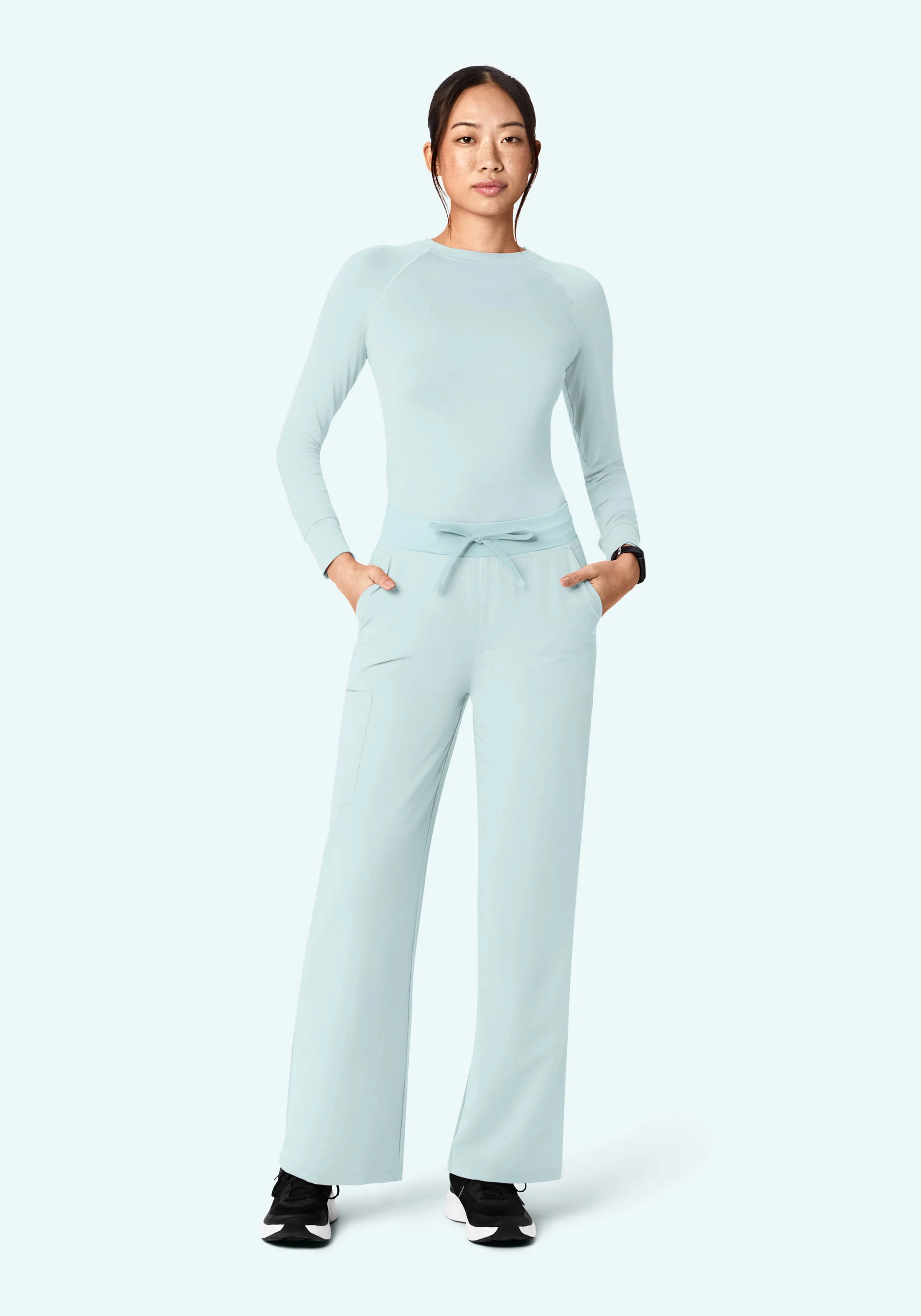 High Waisted Wide Leg Sky - Image 2