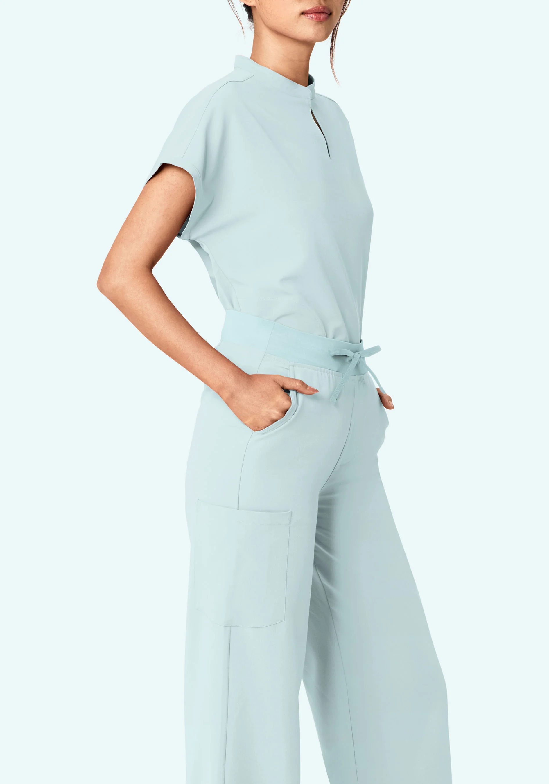 High Waisted Wide Leg Sky - Image 3