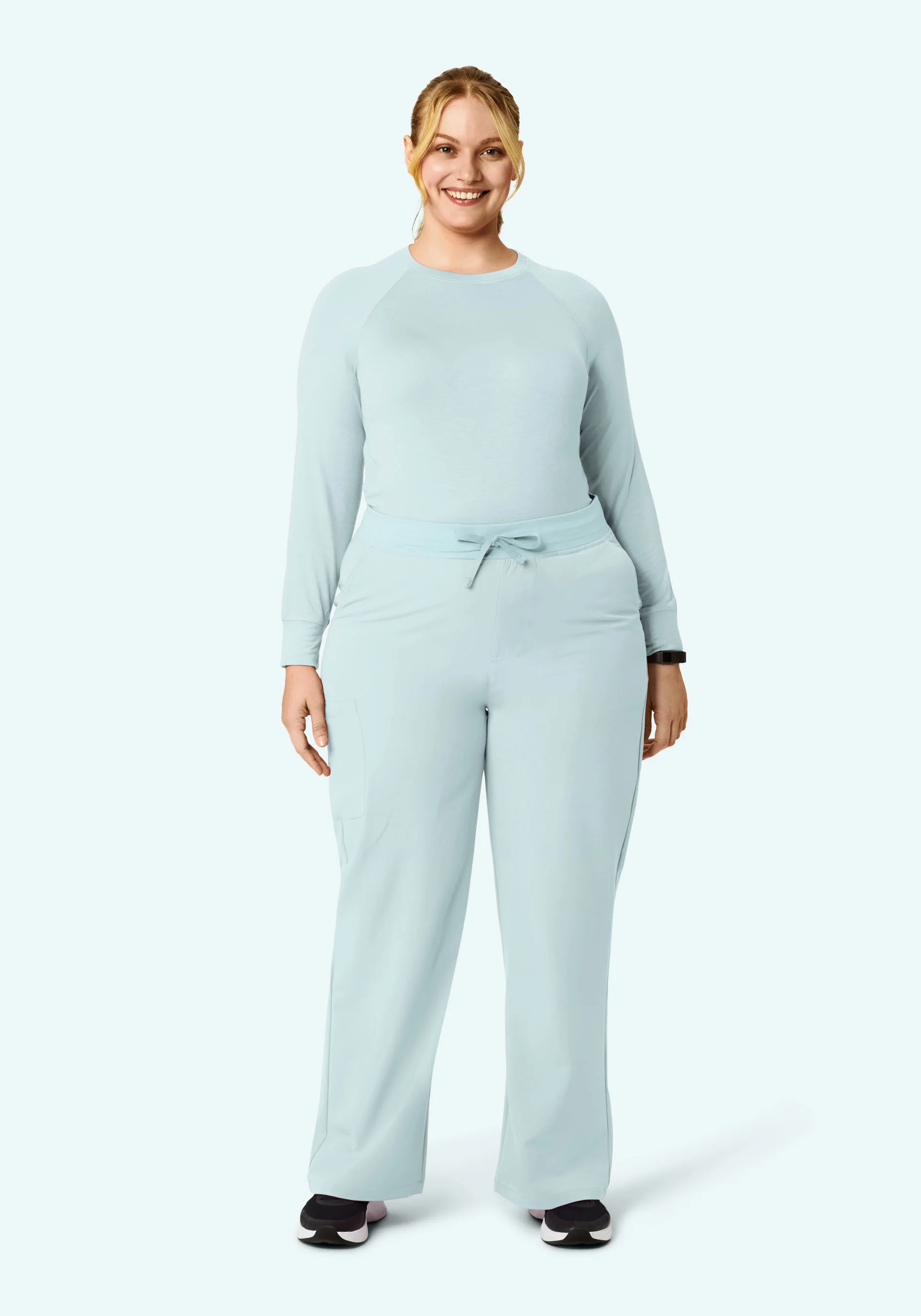 High Waisted Wide Leg Sky - Image 6