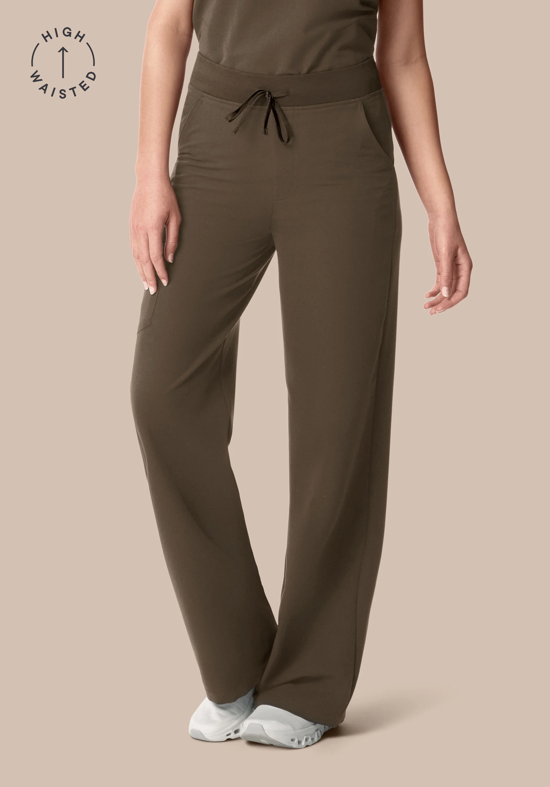 High Waisted Wide Leg Truffle