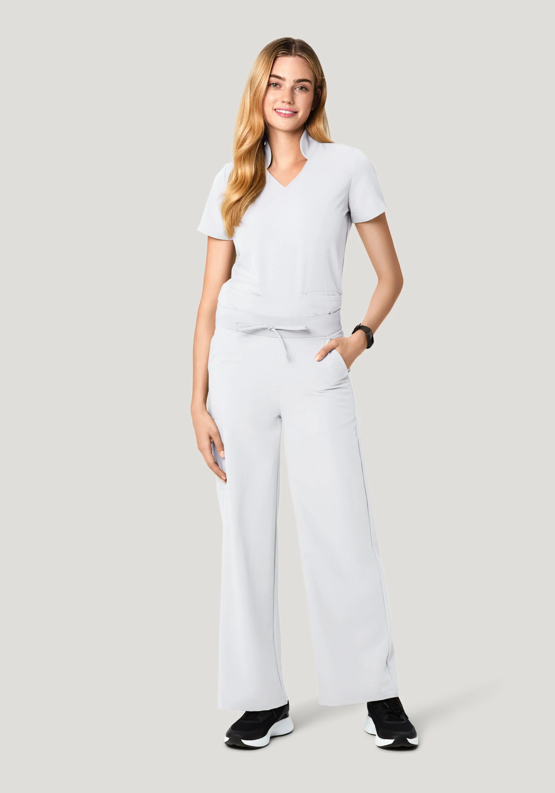 High Waisted Wide Leg White - Image 2