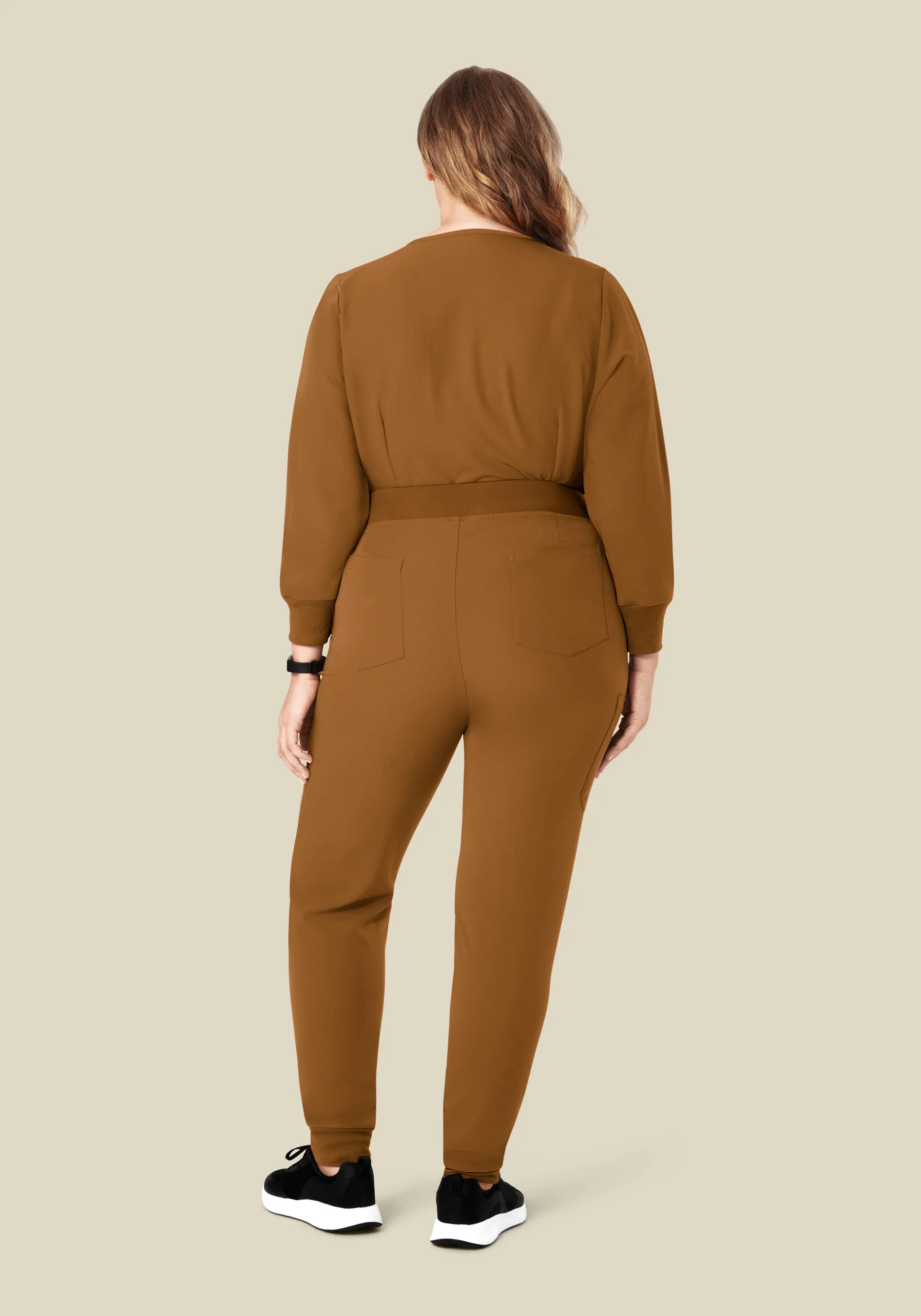 Long Sleeve 6 Pocket Top Camel - Image 12