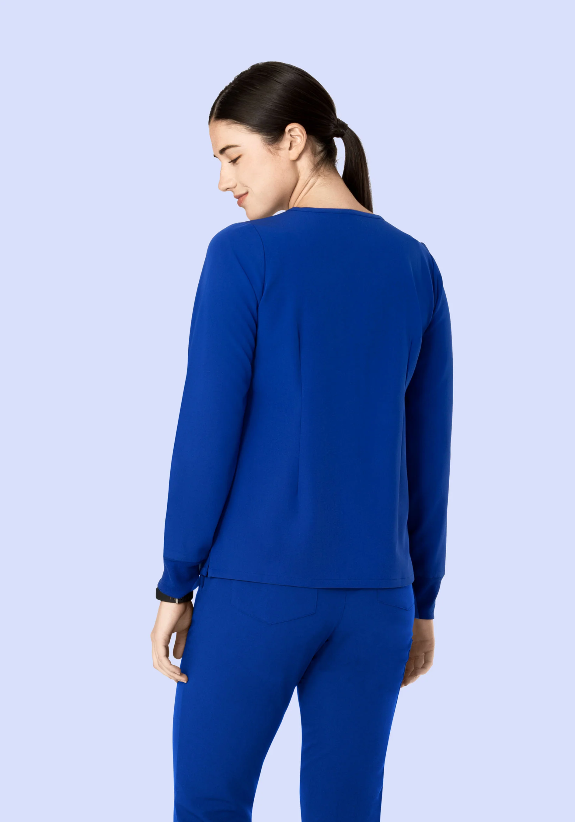 Long Sleeve 6 Pocket Top Galaxy Blue - Image 4