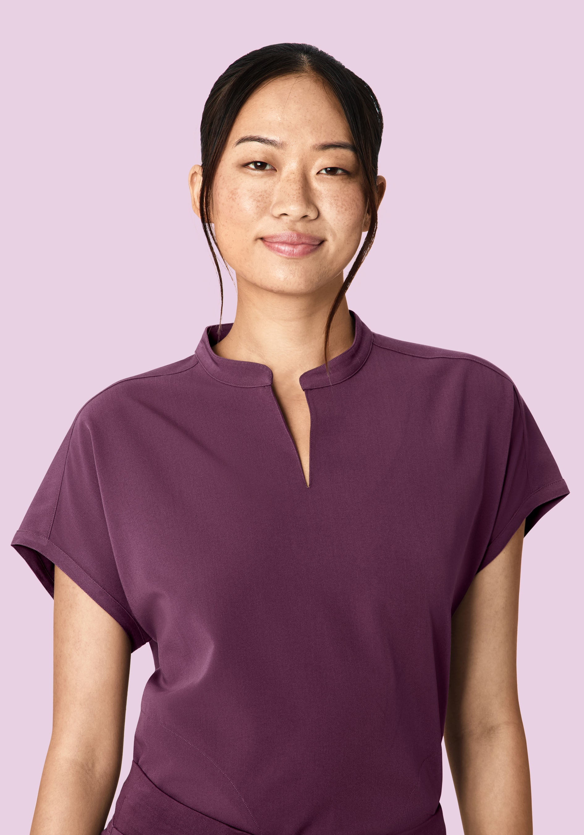 Mandarin Dolman Top Bordeaux - Image 2