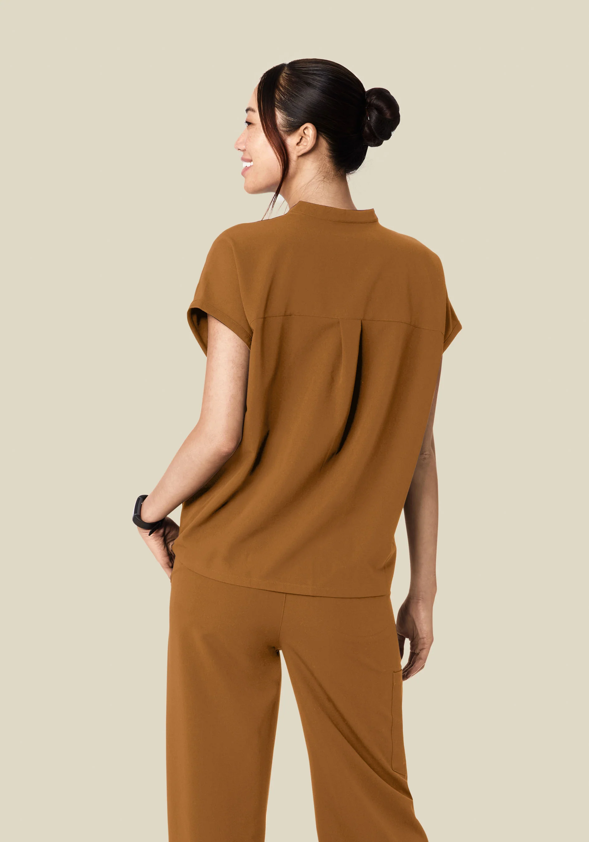 Mandarin Dolman Top Camel - Image 4