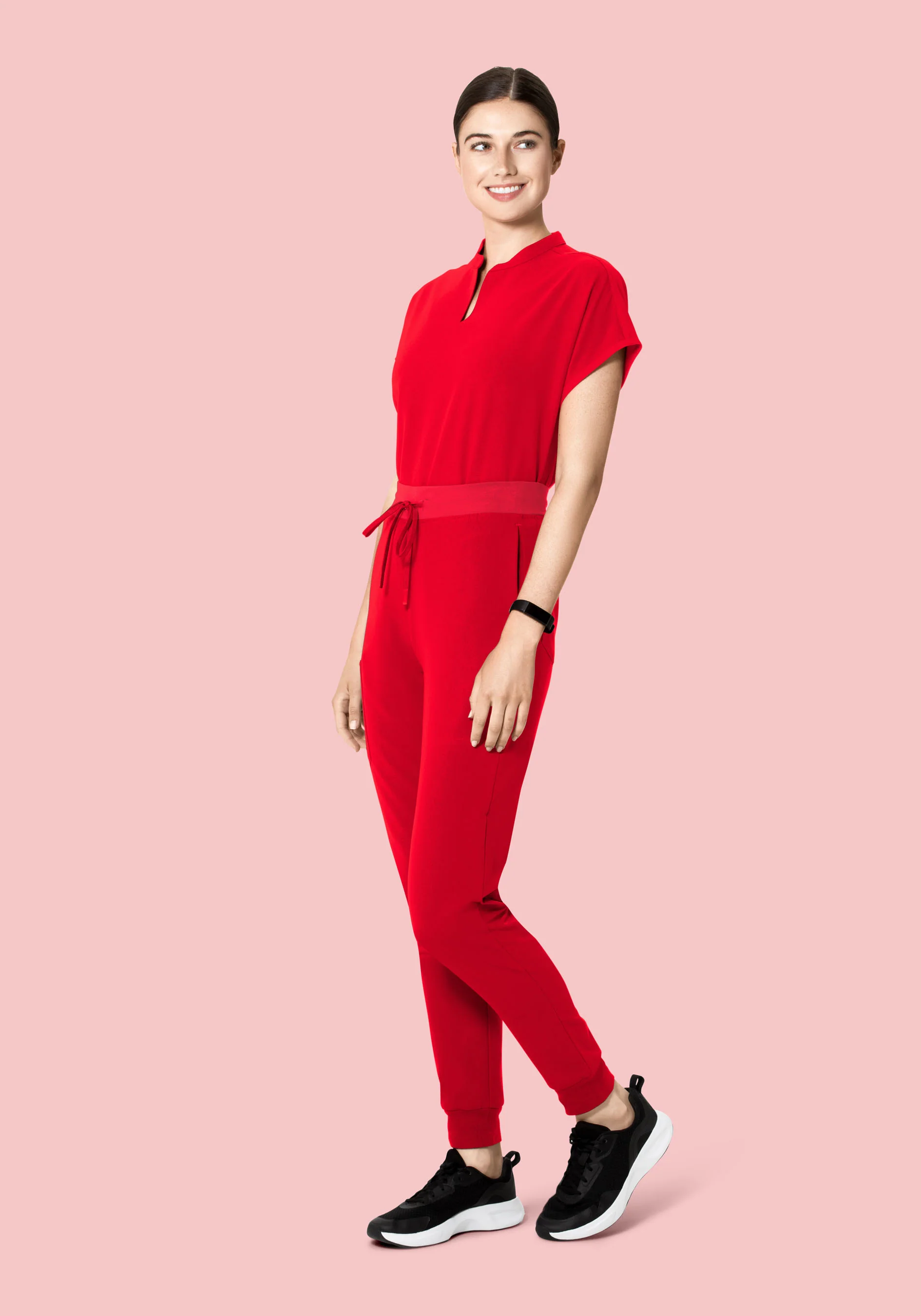 Mandarin Dolman Top Candy Red - Image 3