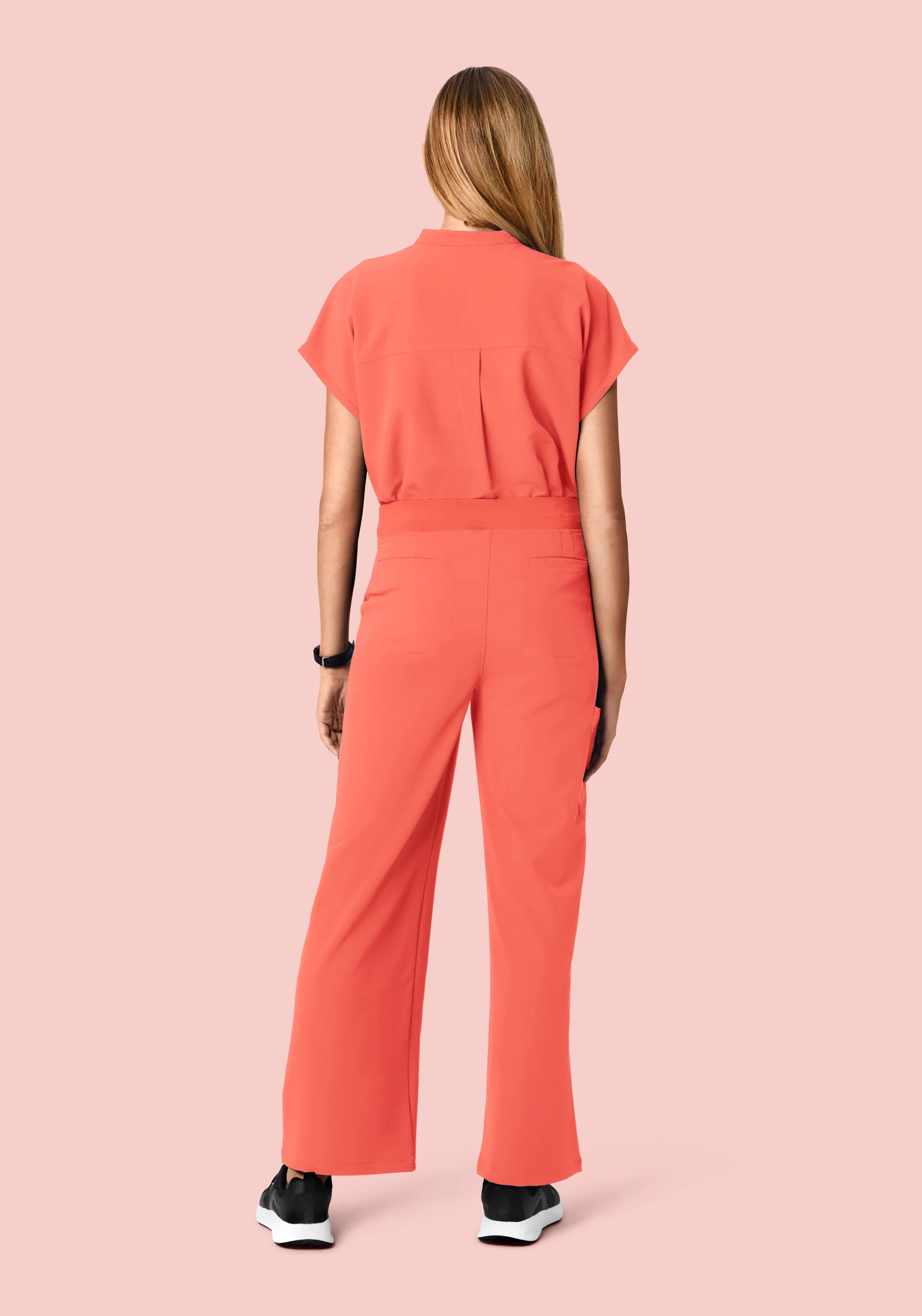 Mandarin Dolman Top Coral - Image 4