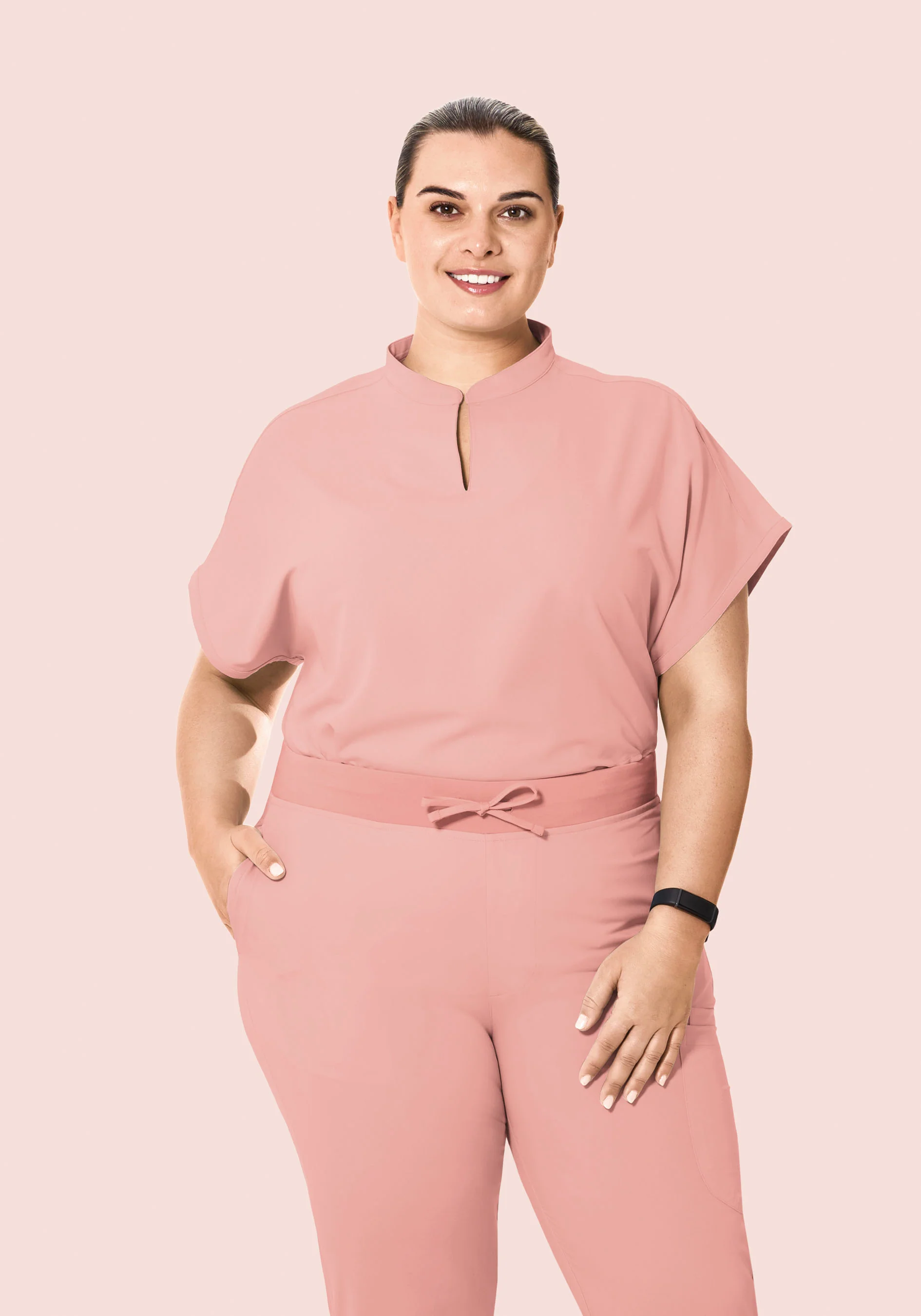 Mandarin Dolman Top Dusty Pink - Image 6