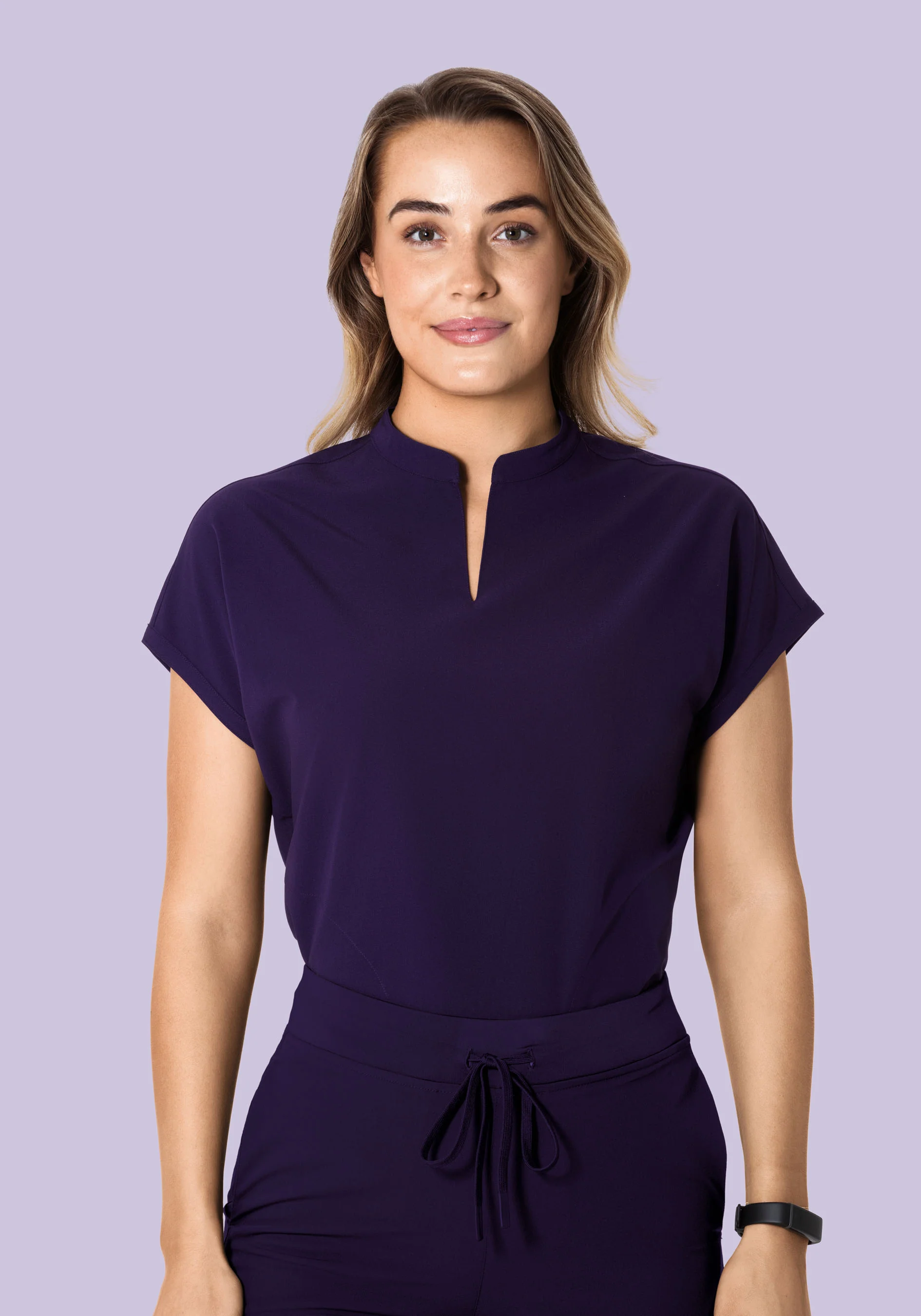 Mandarin Dolman Top Eggplant - Image 2