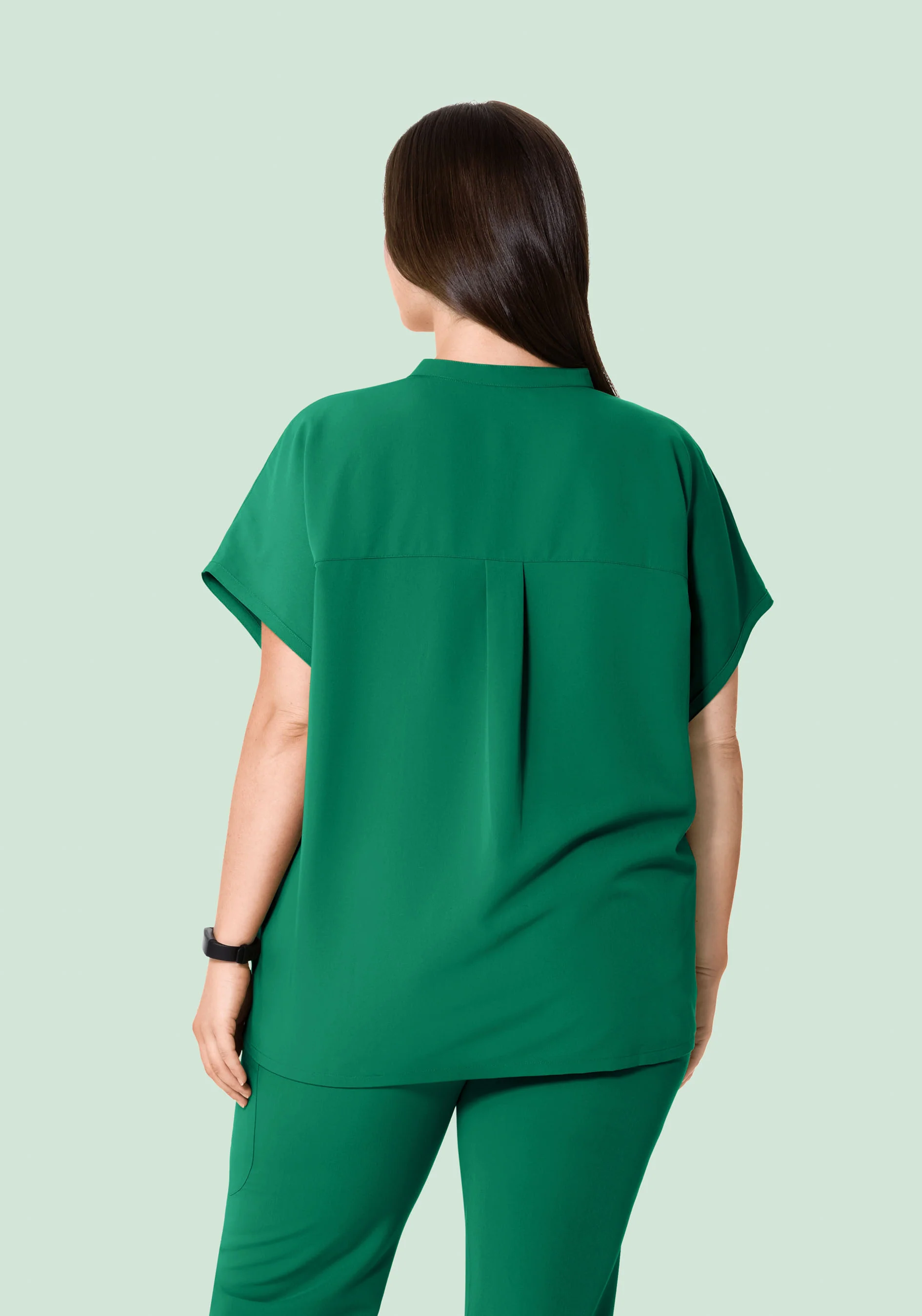 Mandarin Dolman Top Envy Green - Image 8