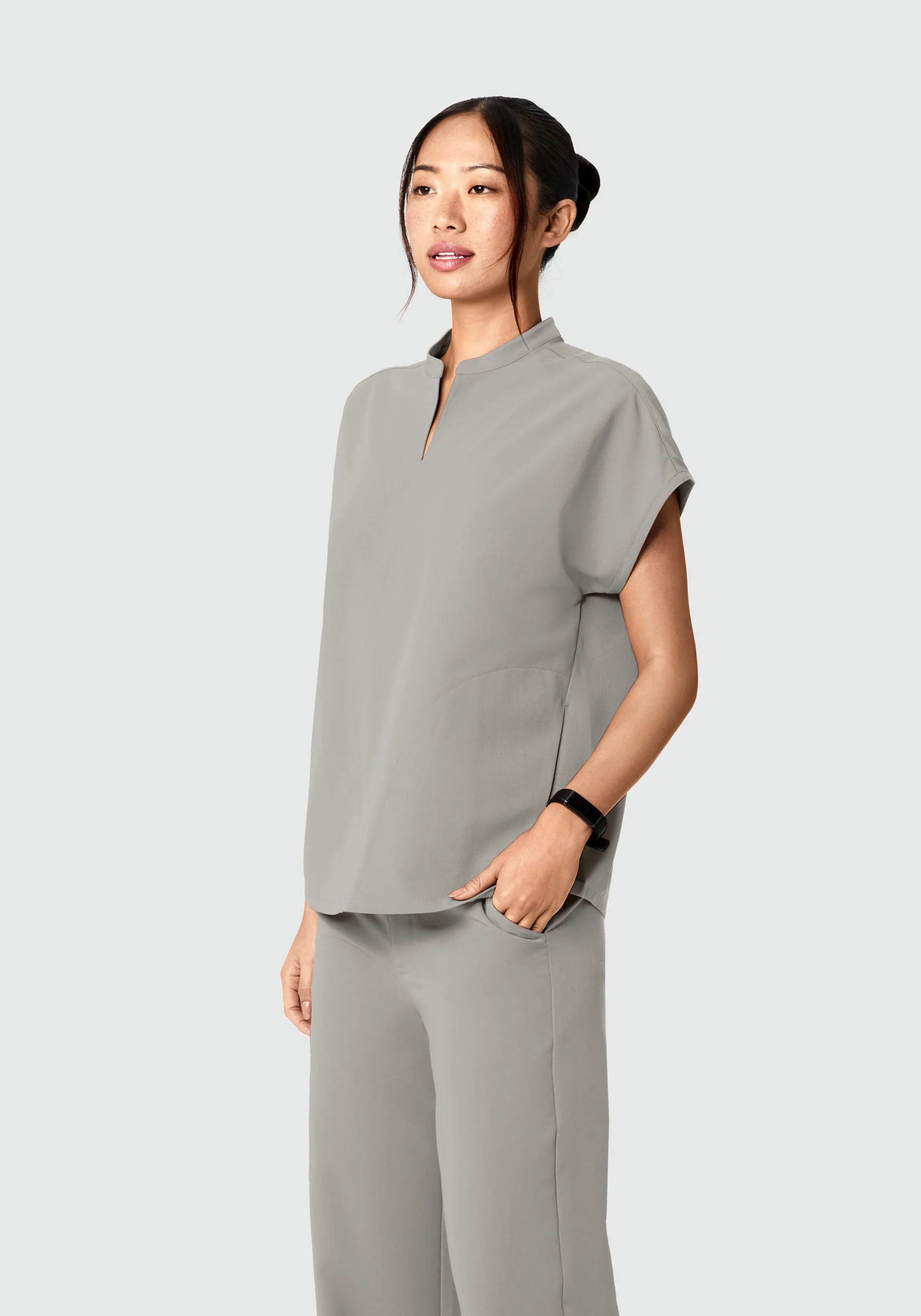 Mandarin Dolman Top Flint