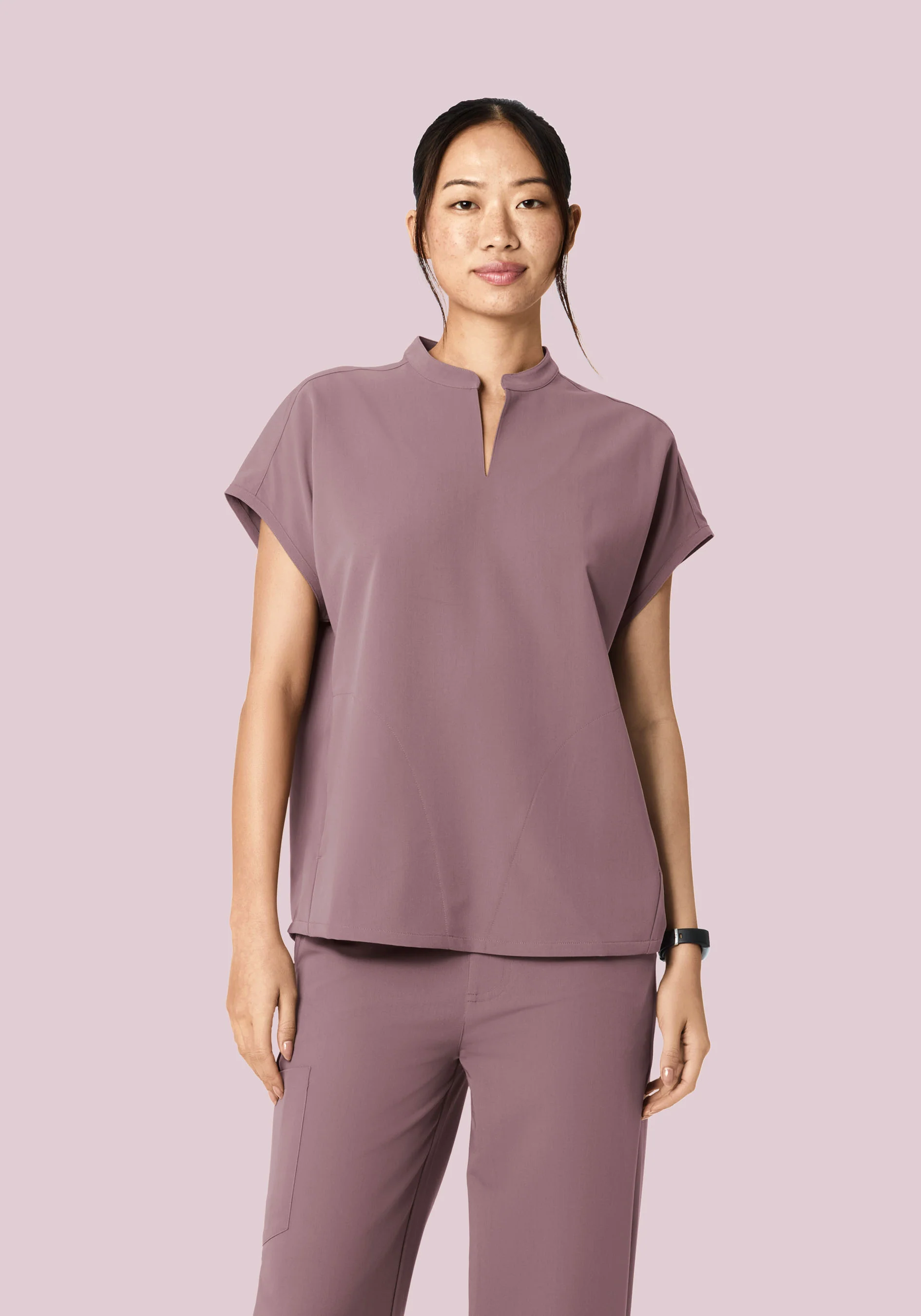 Mandarin Dolman Top Moondust