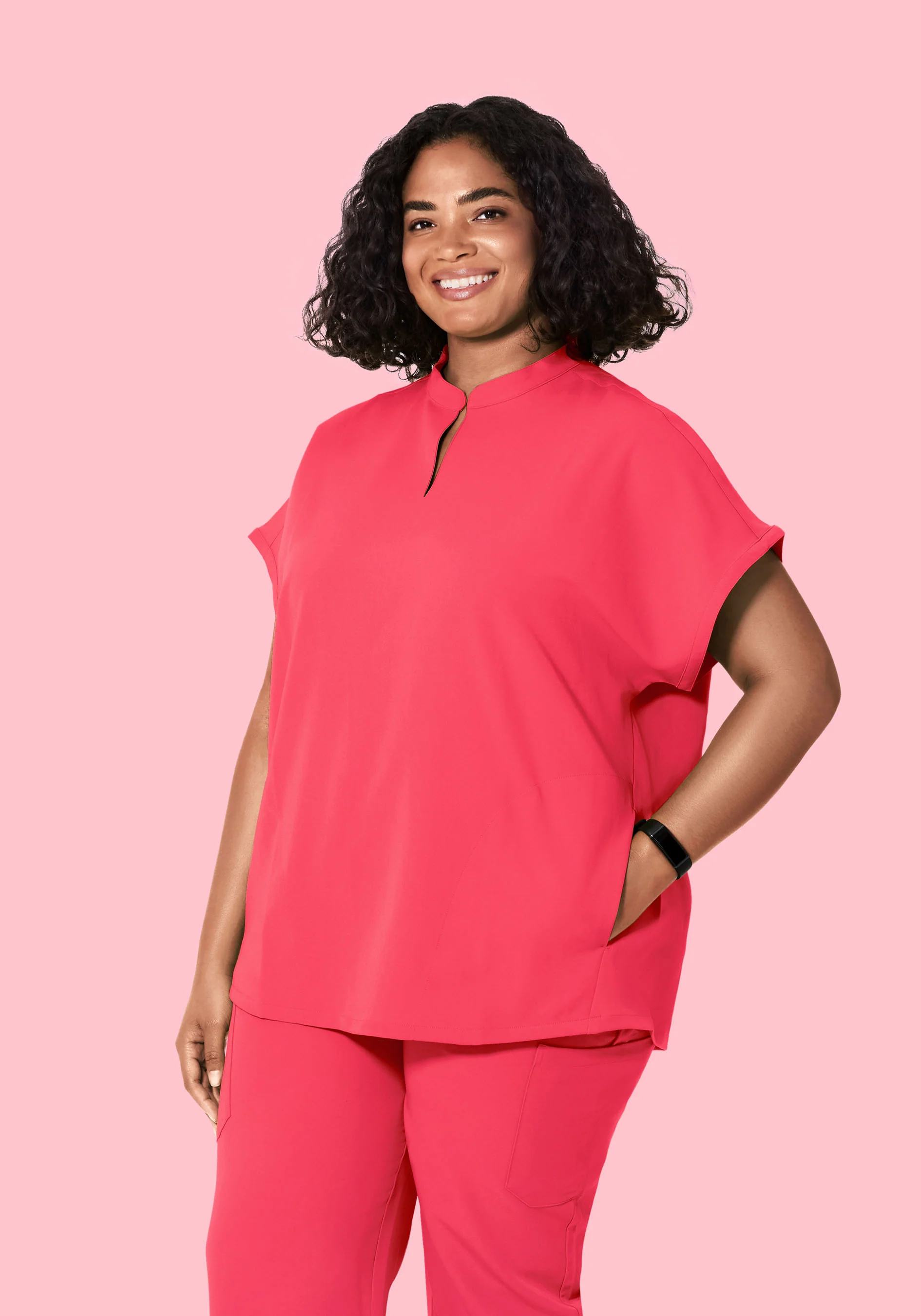 Mandarin Dolman Top Paradise Pink - Image 6