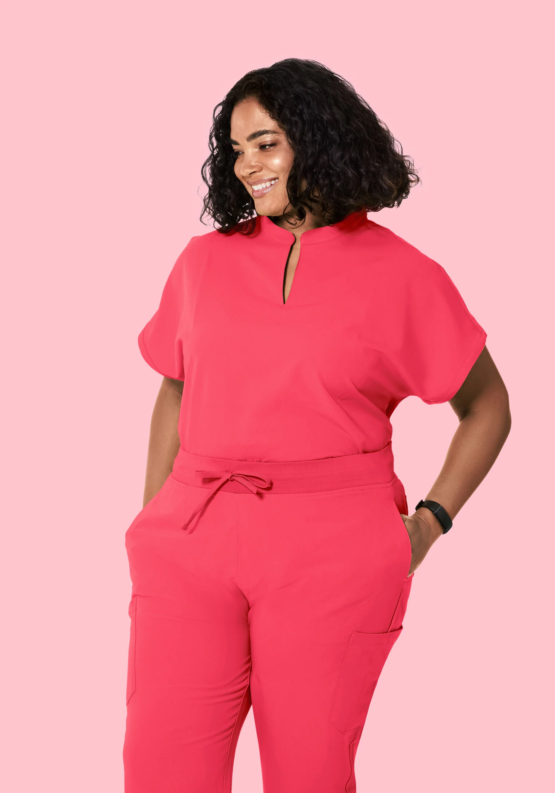 Mandarin Dolman Top Paradise Pink - Image 7