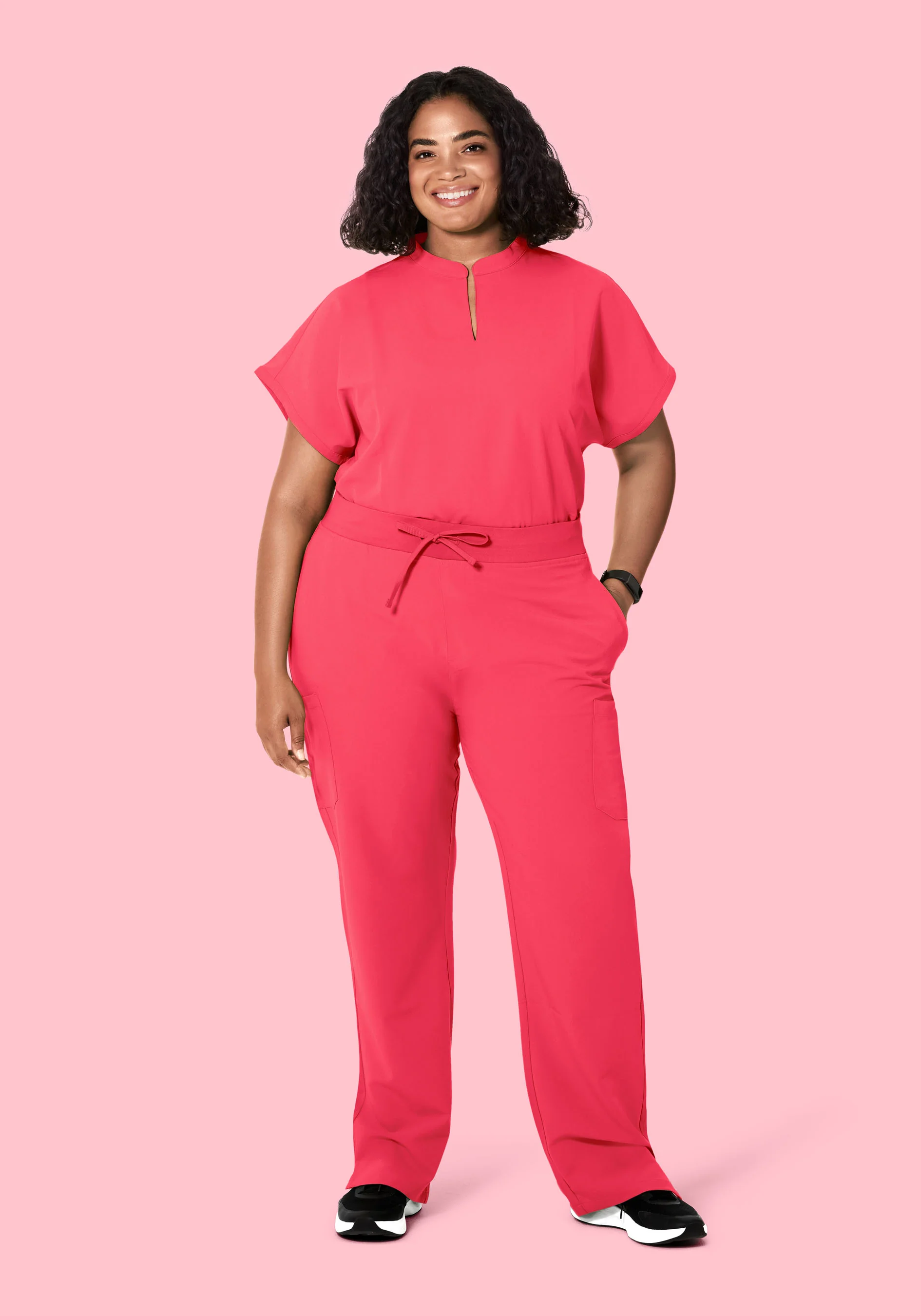 Mandarin Dolman Top Paradise Pink - Image 8