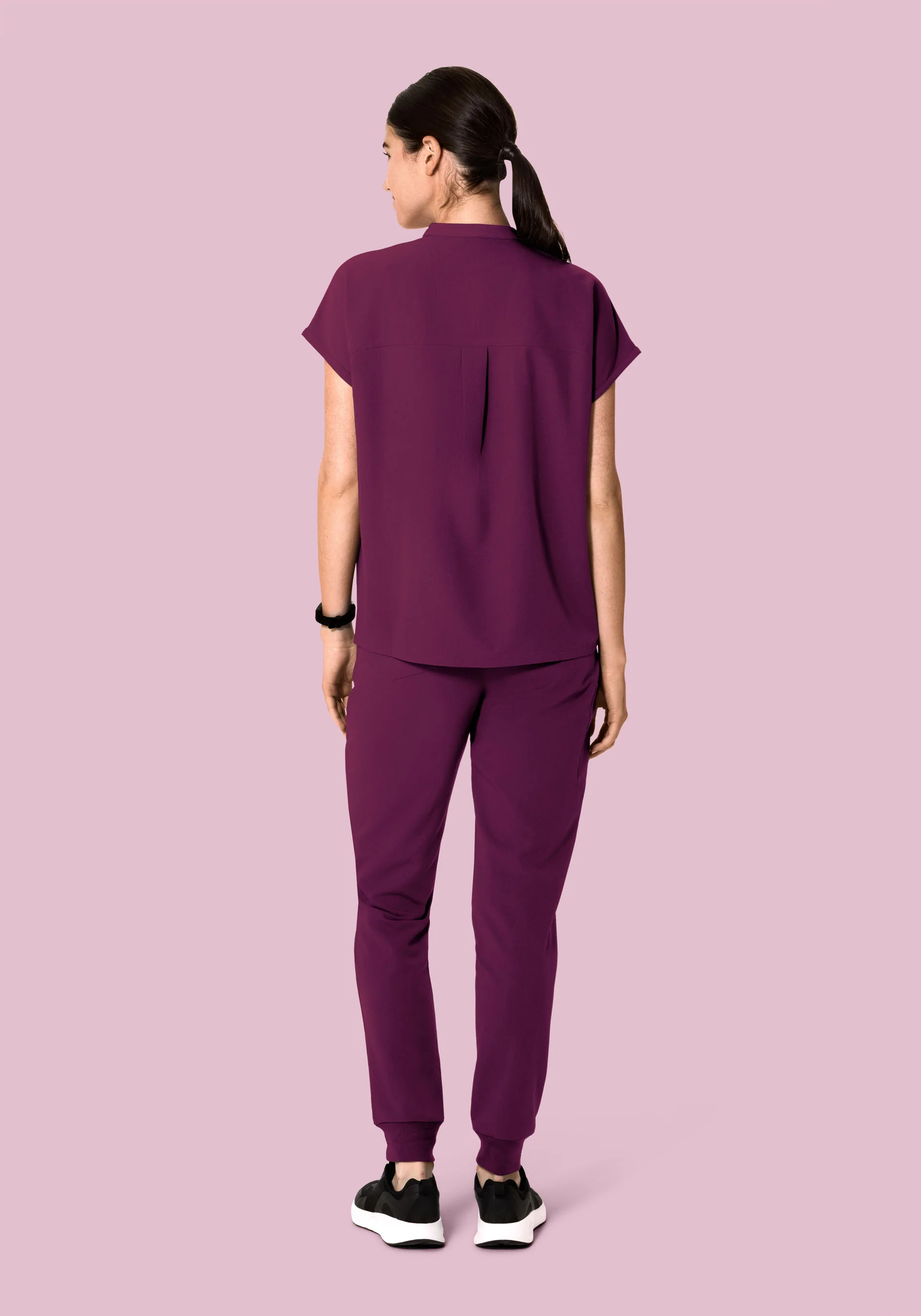Mandarin Dolman Top Plum - Image 4
