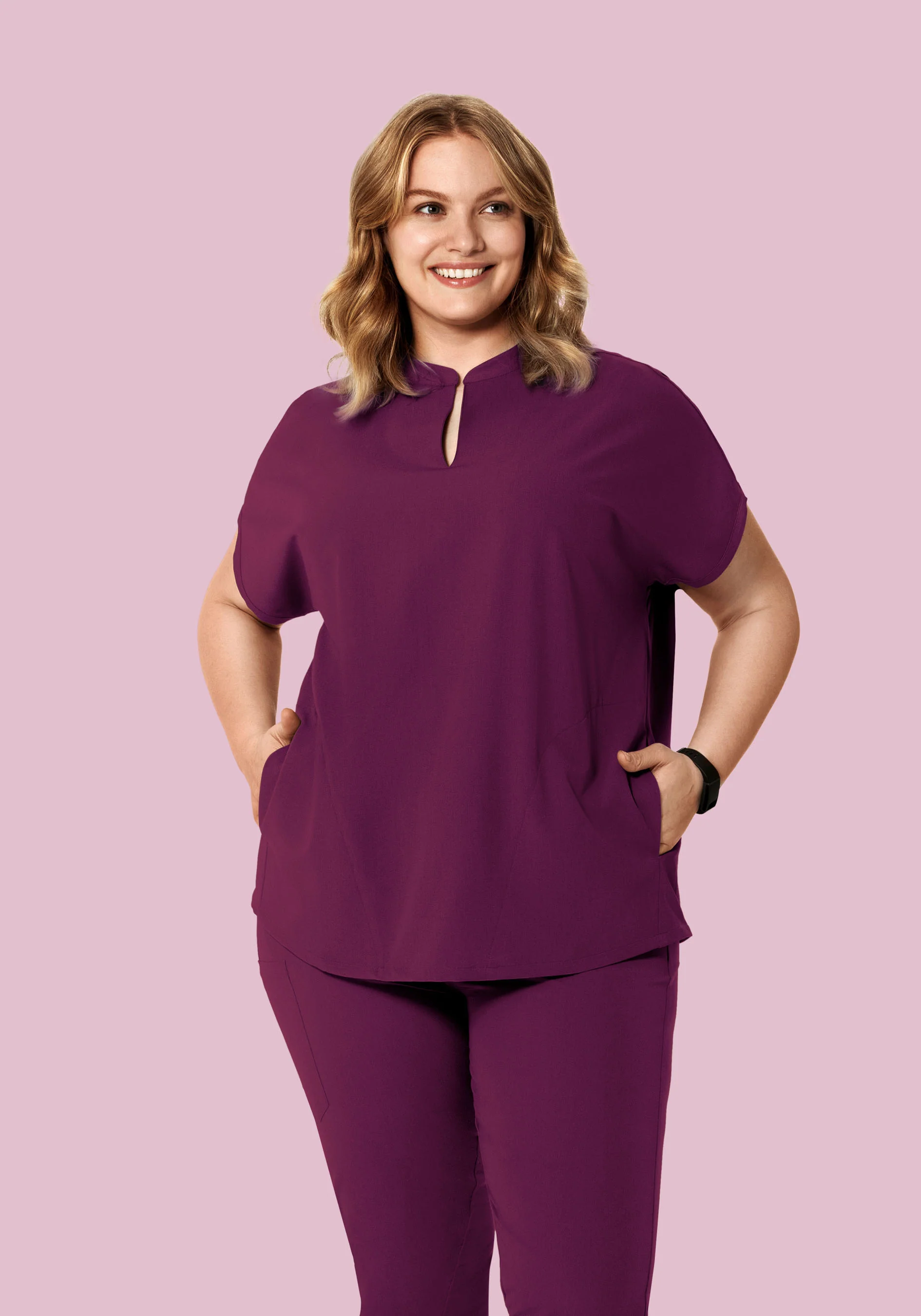 Mandarin Dolman Top Plum - Image 5