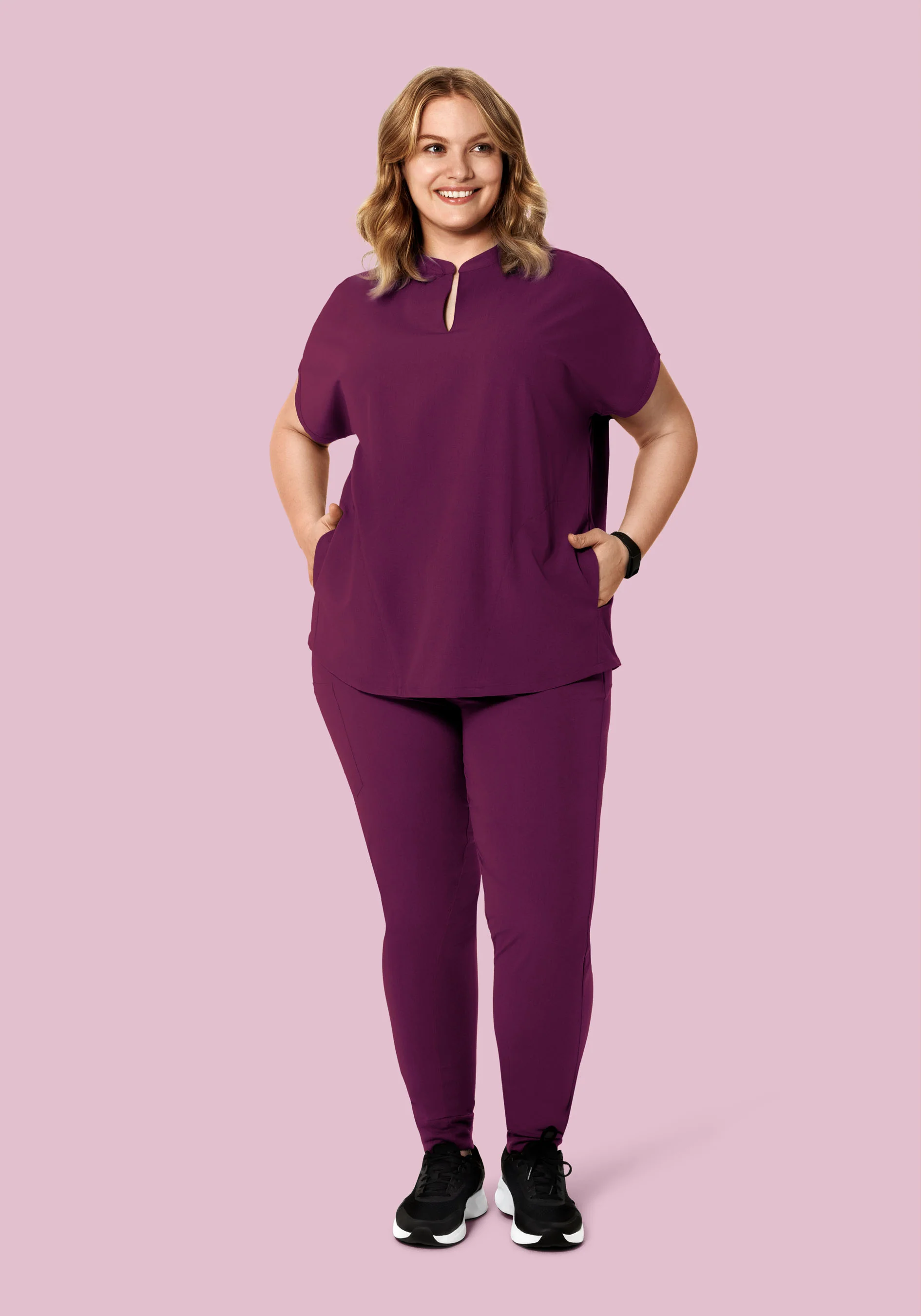 Mandarin Dolman Top Plum - Image 7