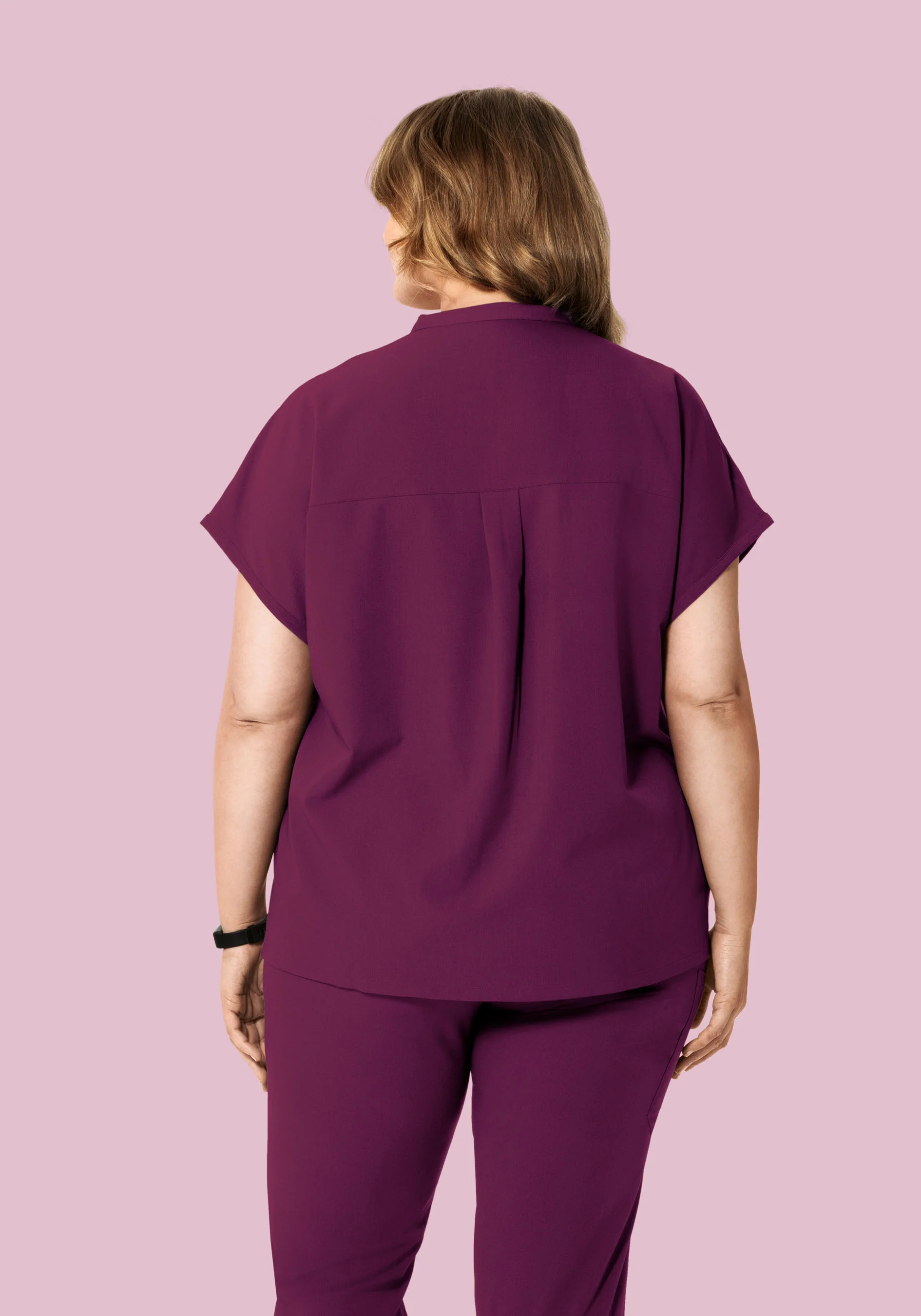 Mandarin Dolman Top Plum - Image 8