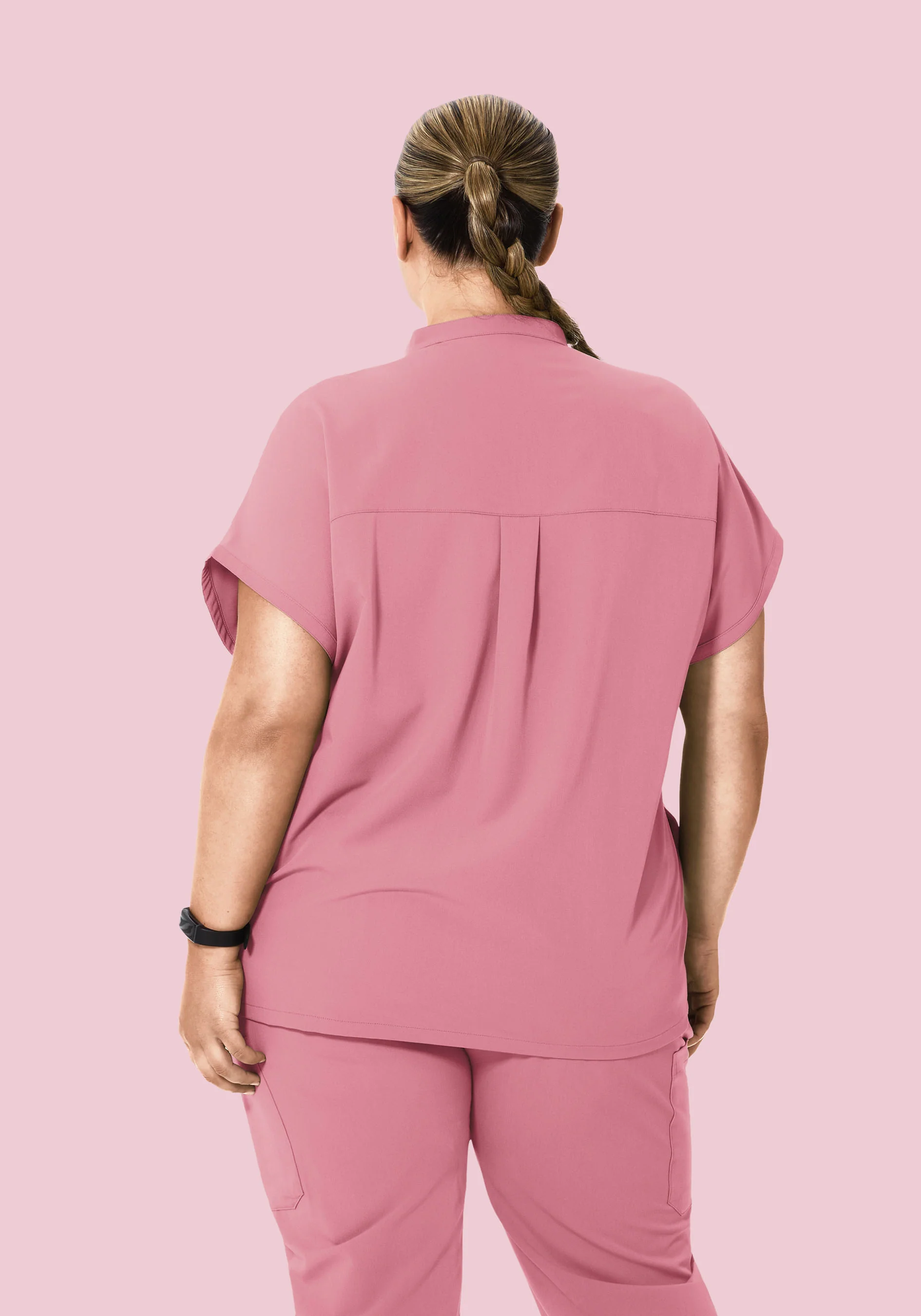 Mandarin Dolman Top Rosé - Image 8