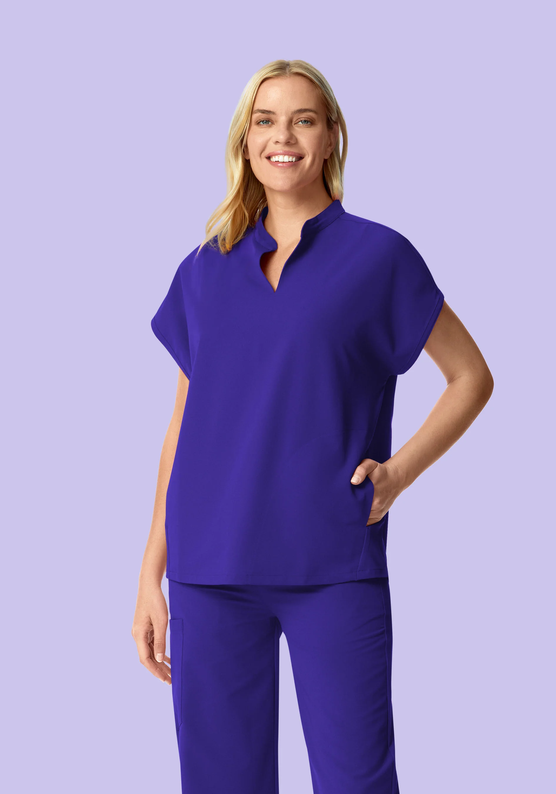 Mandarin Dolman Top True Grape