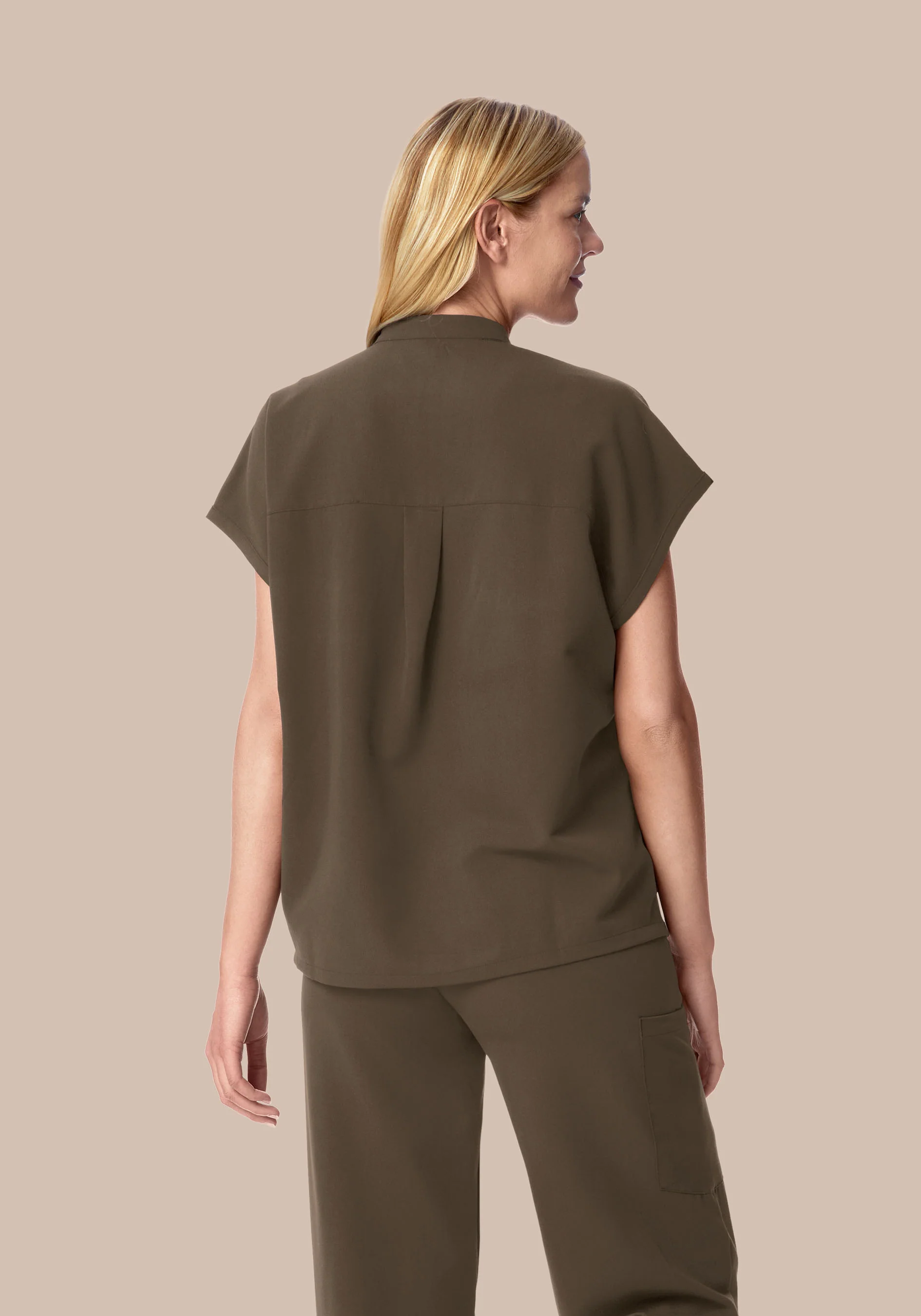 Mandarin Dolman Top Truffle - Image 2