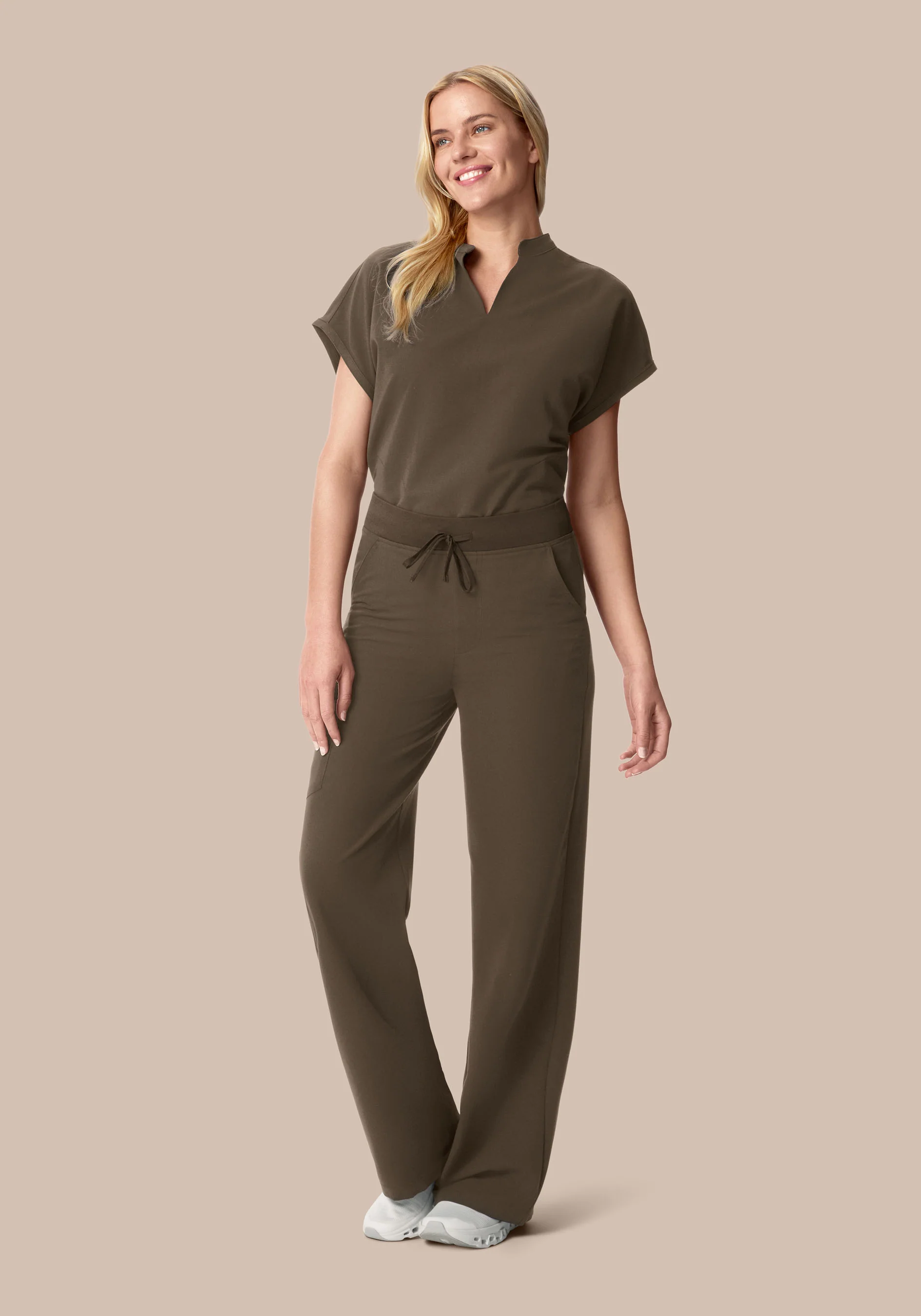 Mandarin Dolman Top Truffle - Image 3