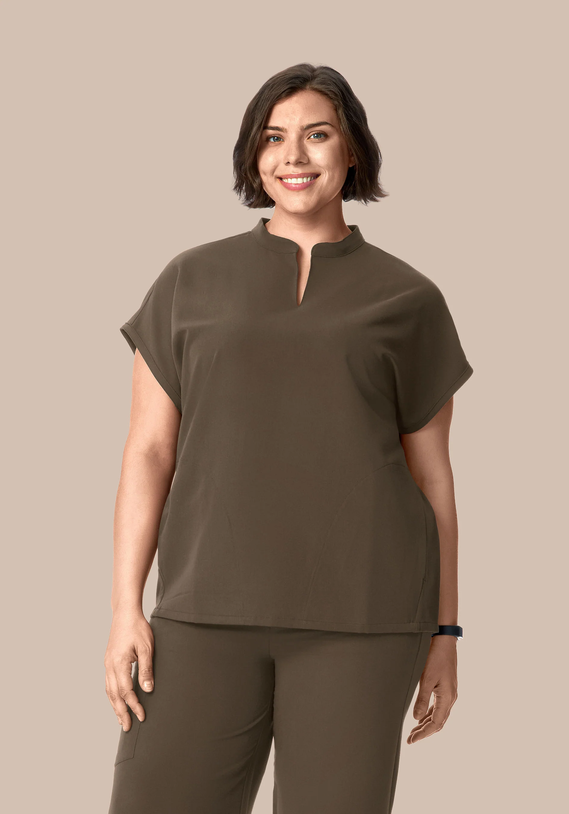 Mandarin Dolman Top Truffle - Image 6