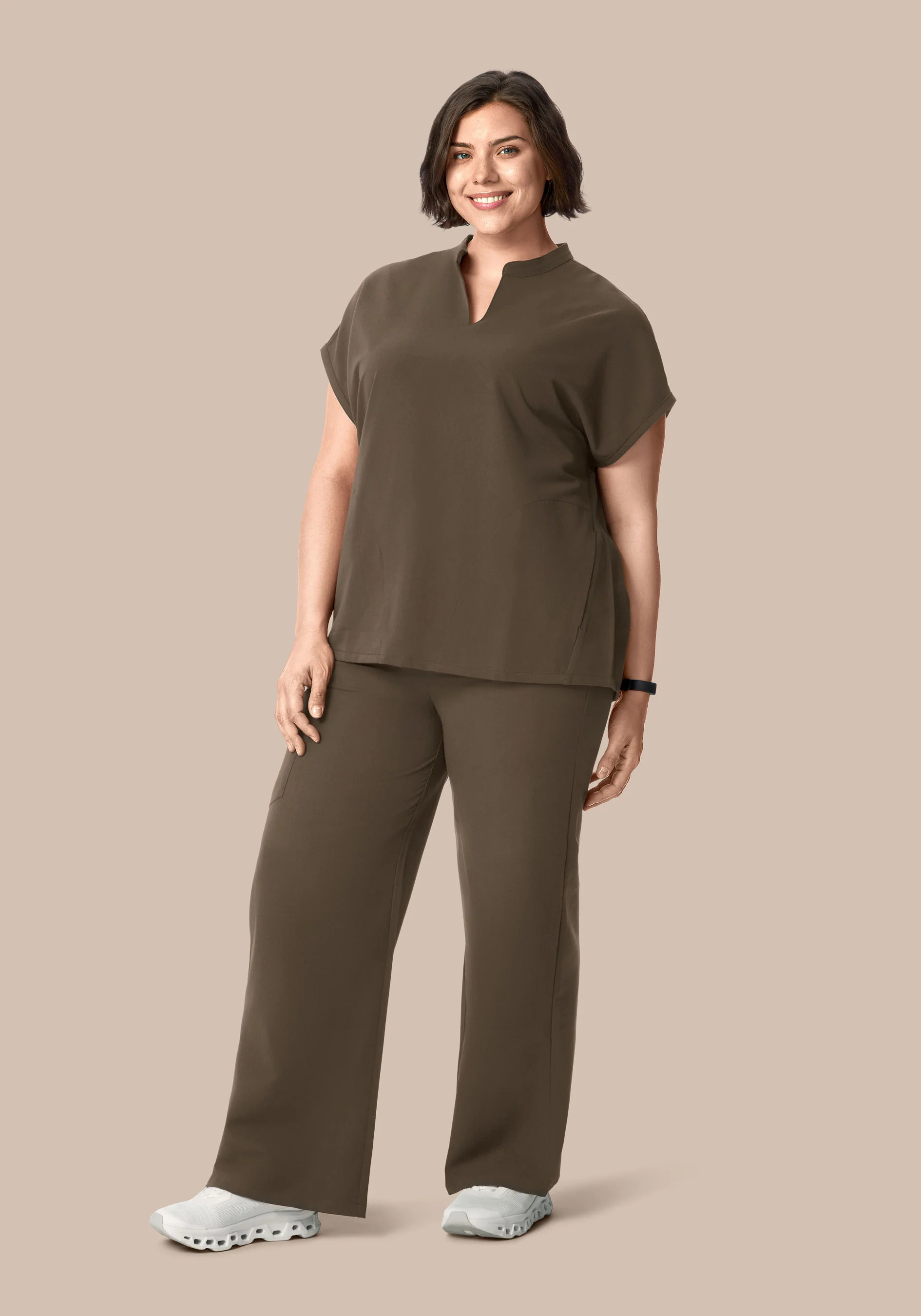 Mandarin Dolman Top Truffle - Image 8
