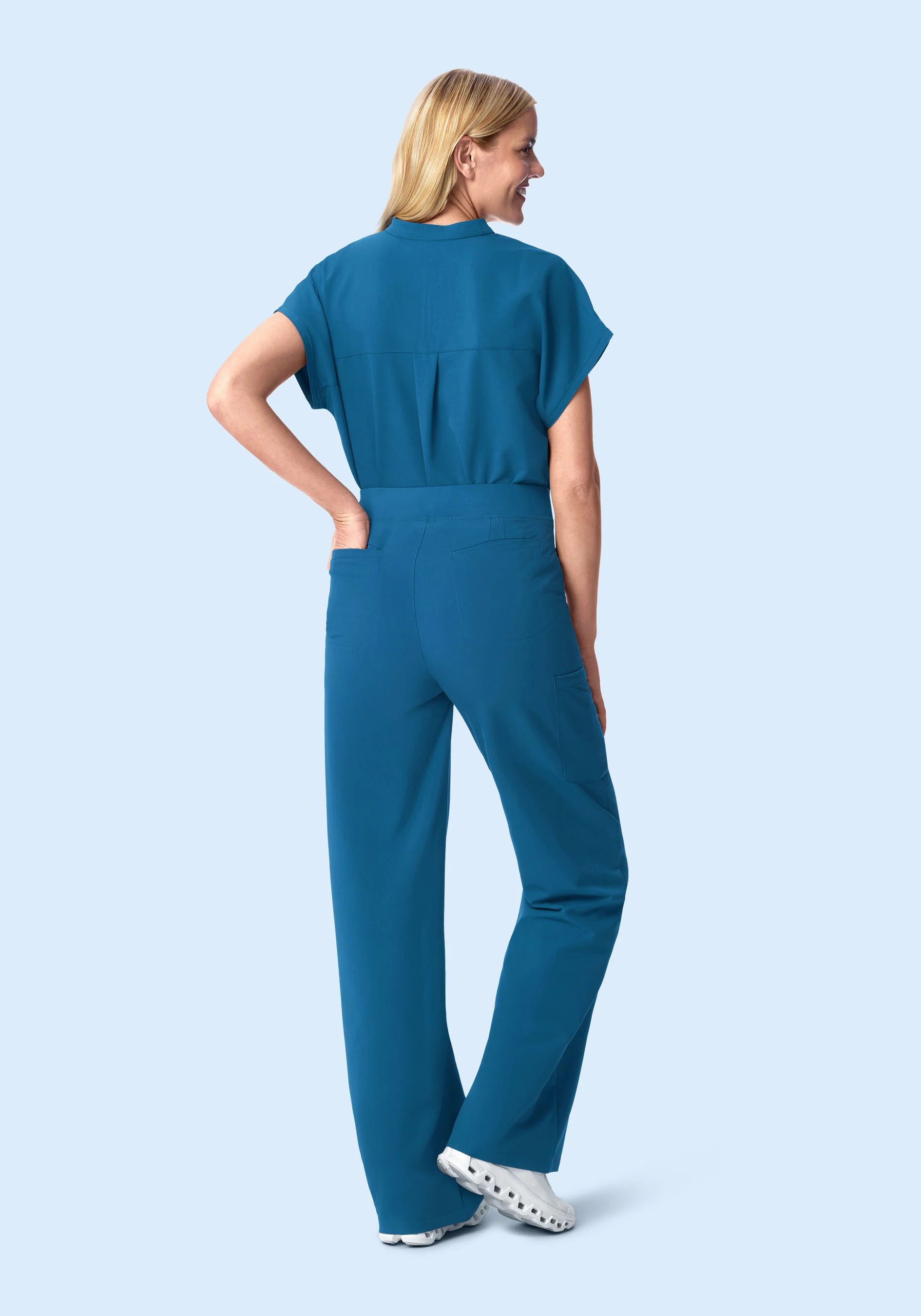 Mandarin Dolman Top Vallarta Blue - Image 4
