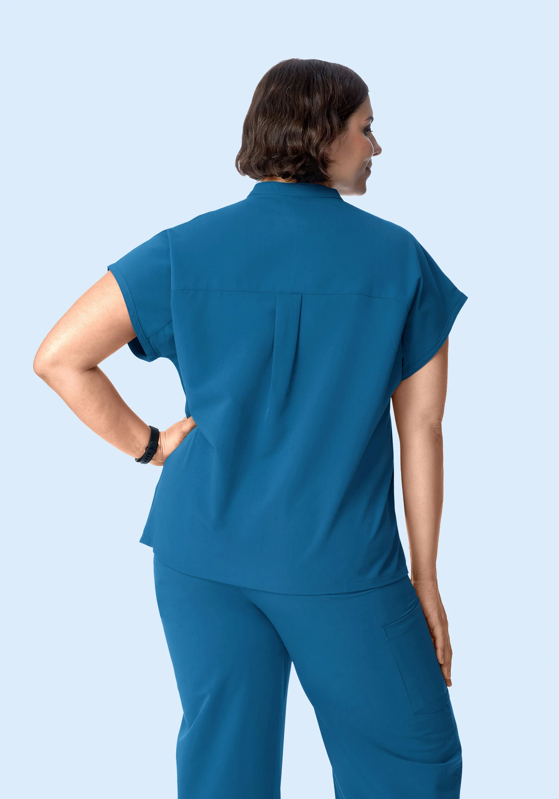 Mandarin Dolman Top Vallarta Blue - Image 7