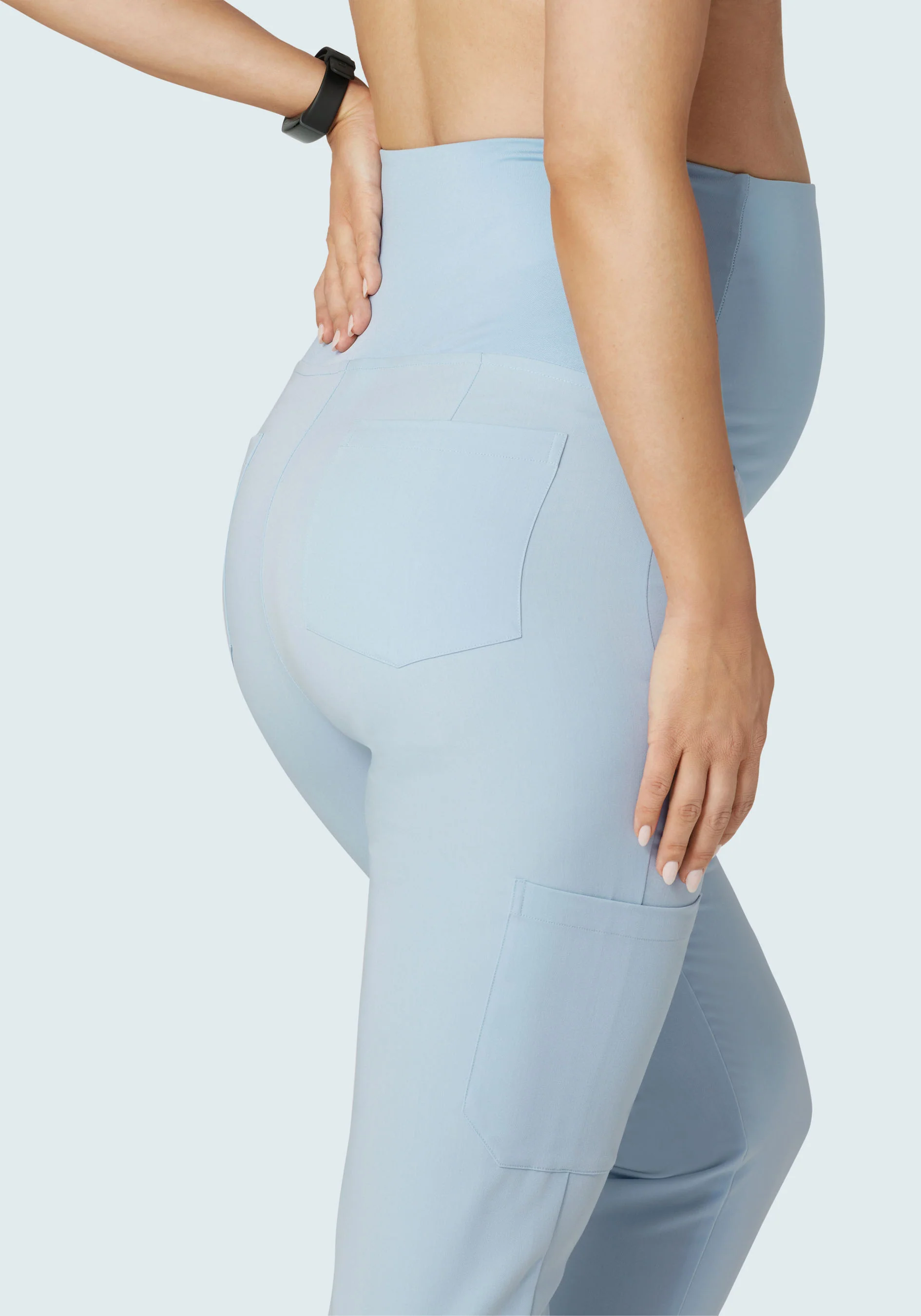 Maternity Cargos Powder Blue - Image 2