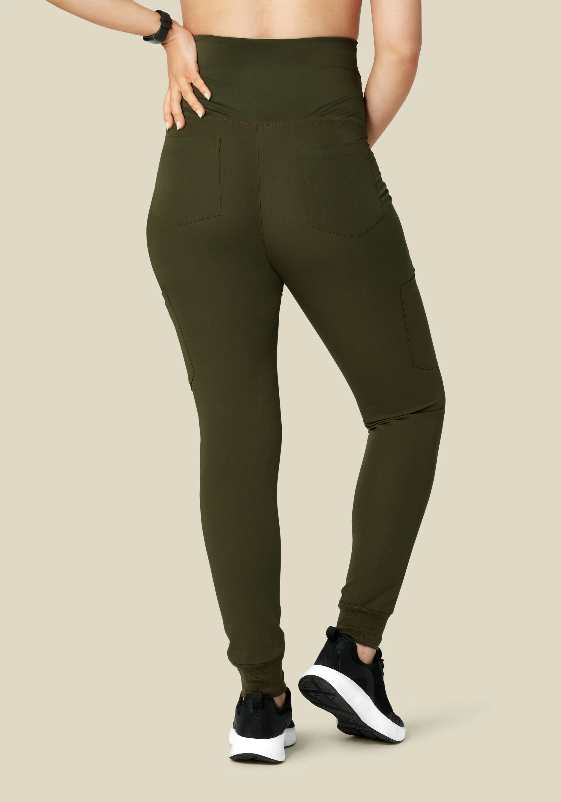 Maternity Joggers Olive - Image 4