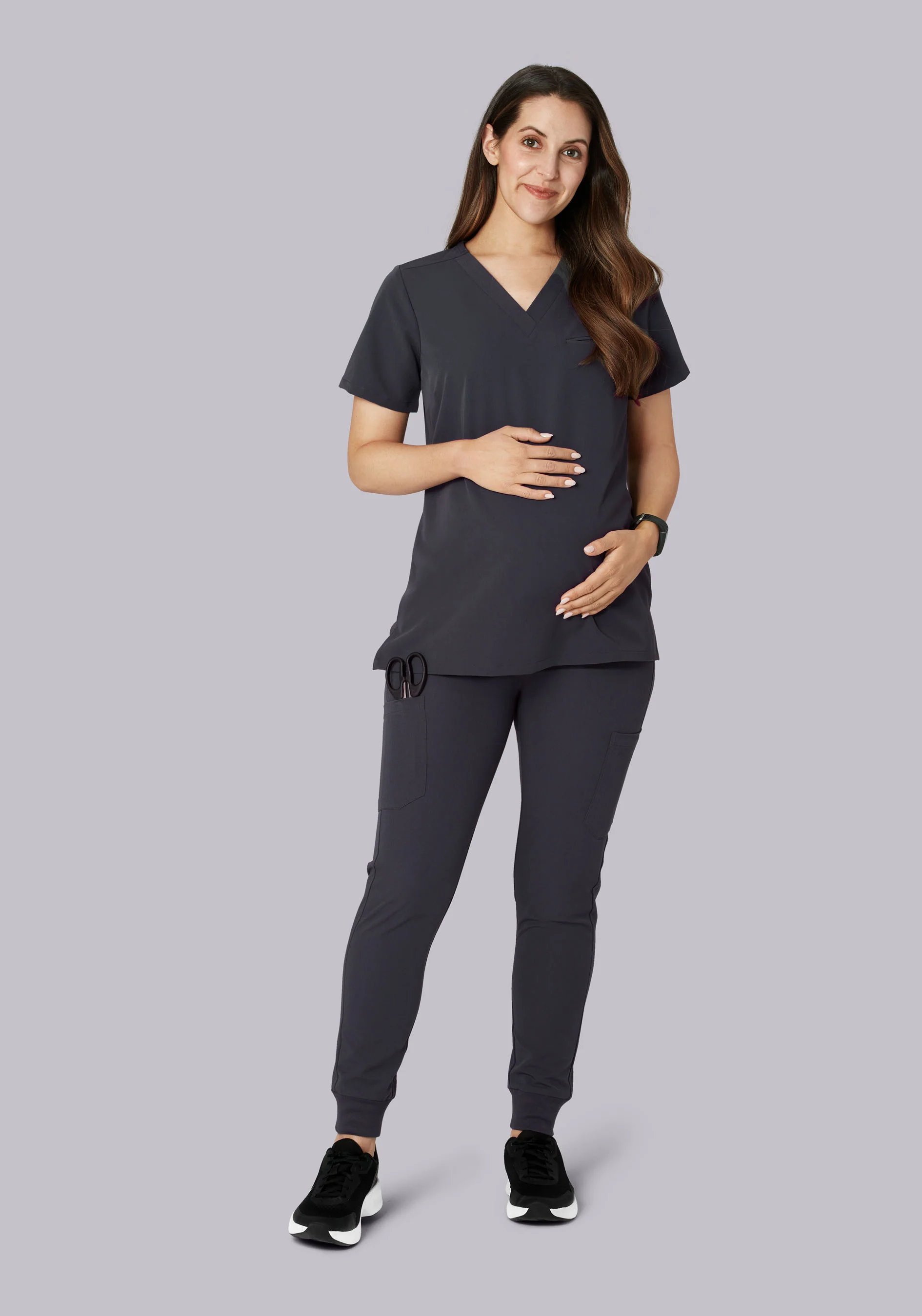 Maternity Joggers Pewter - Image 4