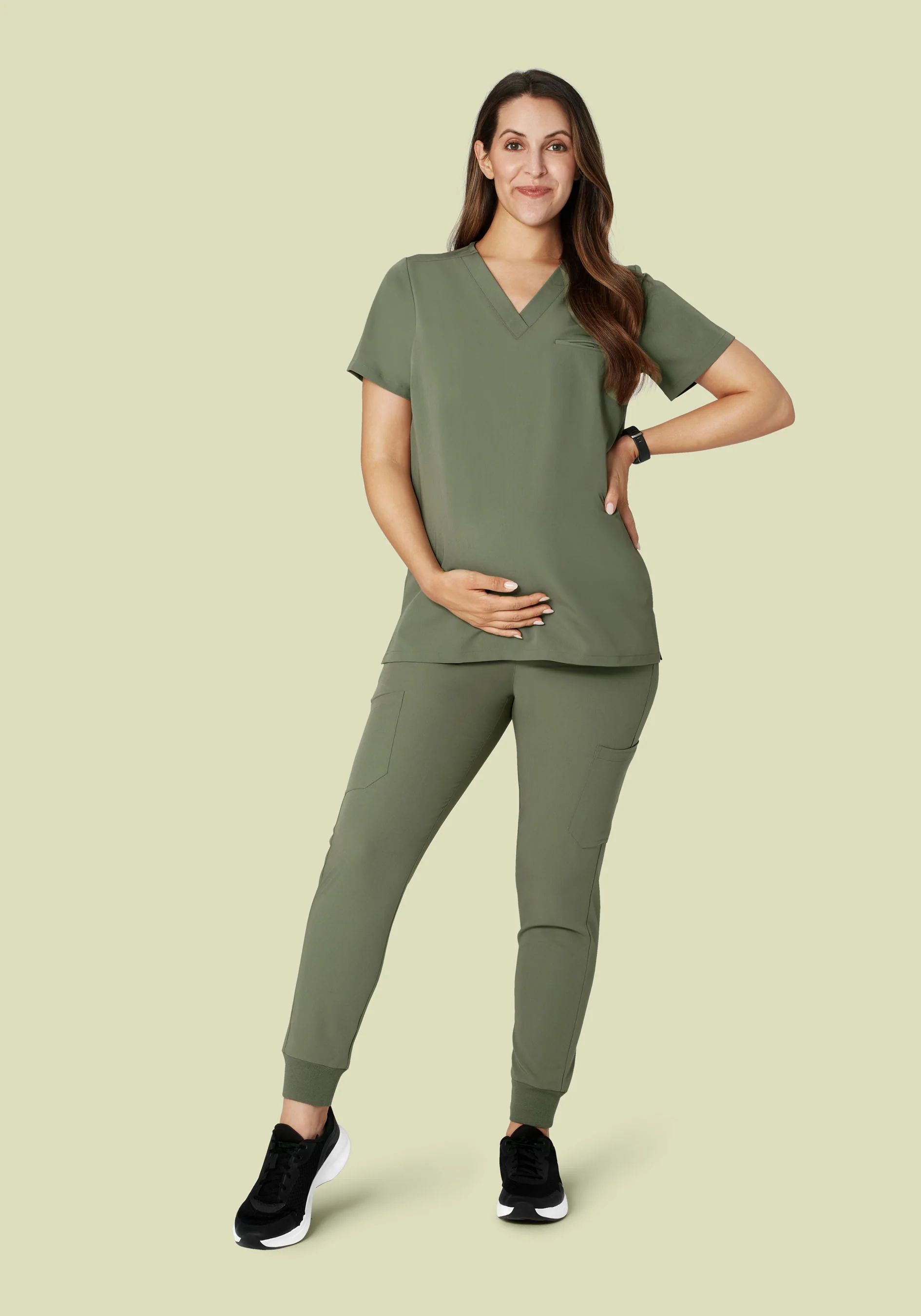 Maternity Joggers Sage - Image 2