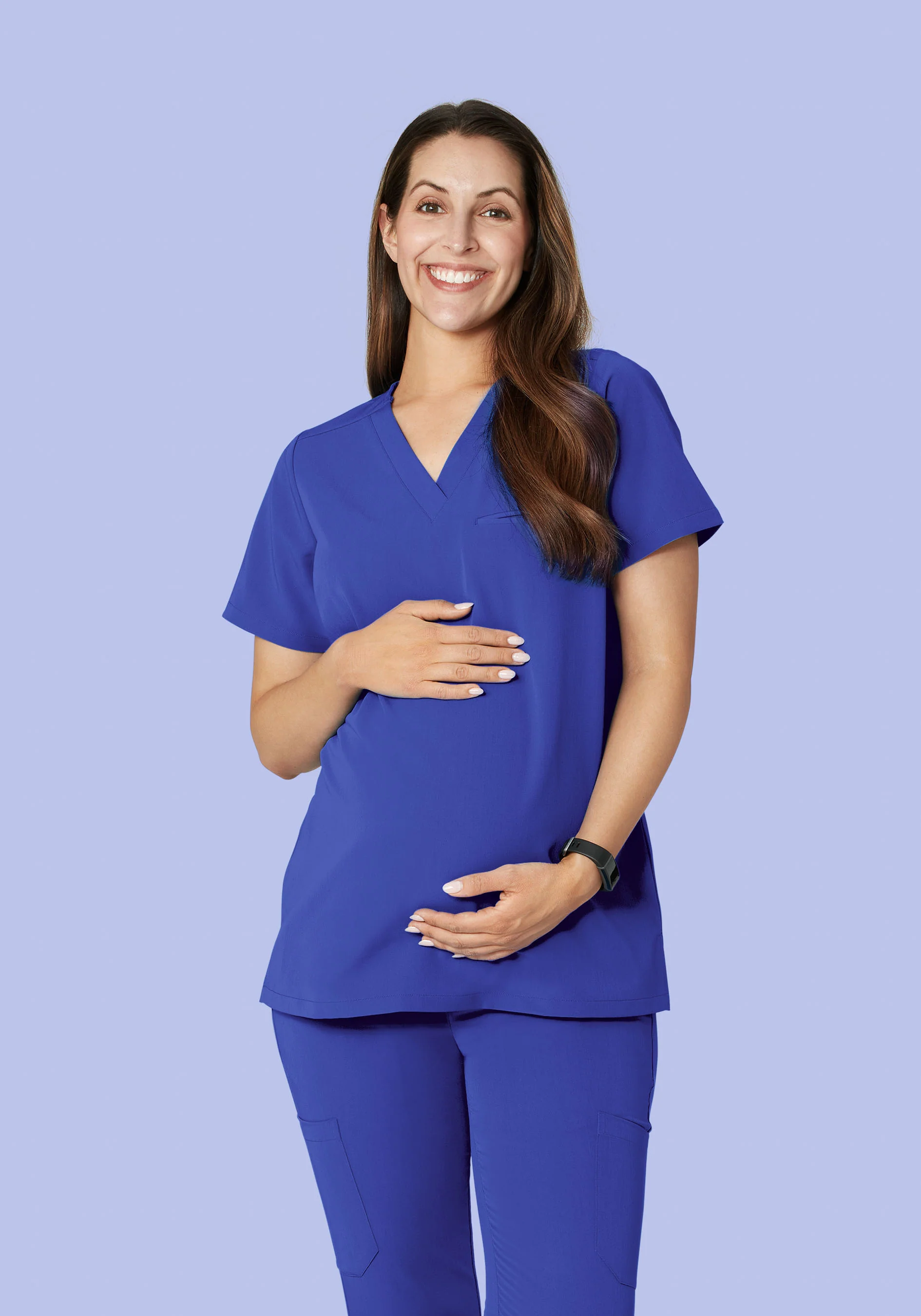 Maternity One Pocket Top Very Peri - Image 3