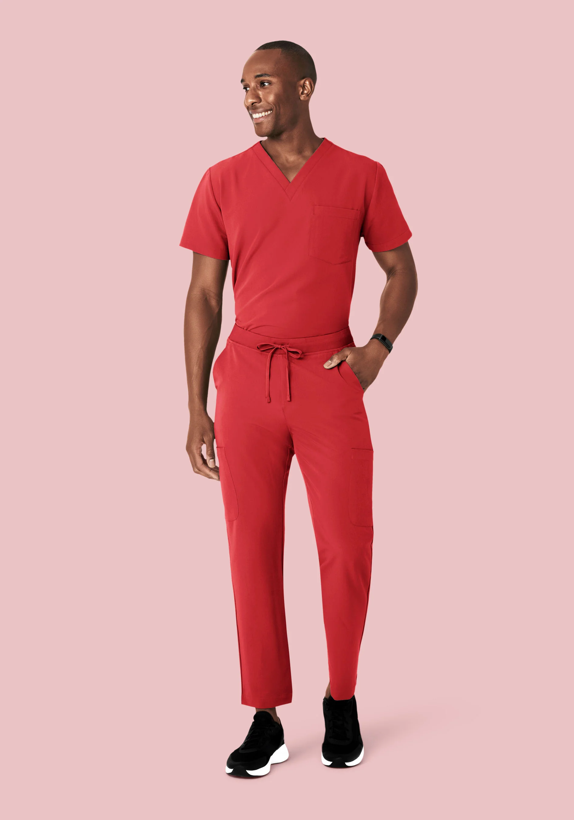 7 Pocket Cargos Cranberry - Image 2