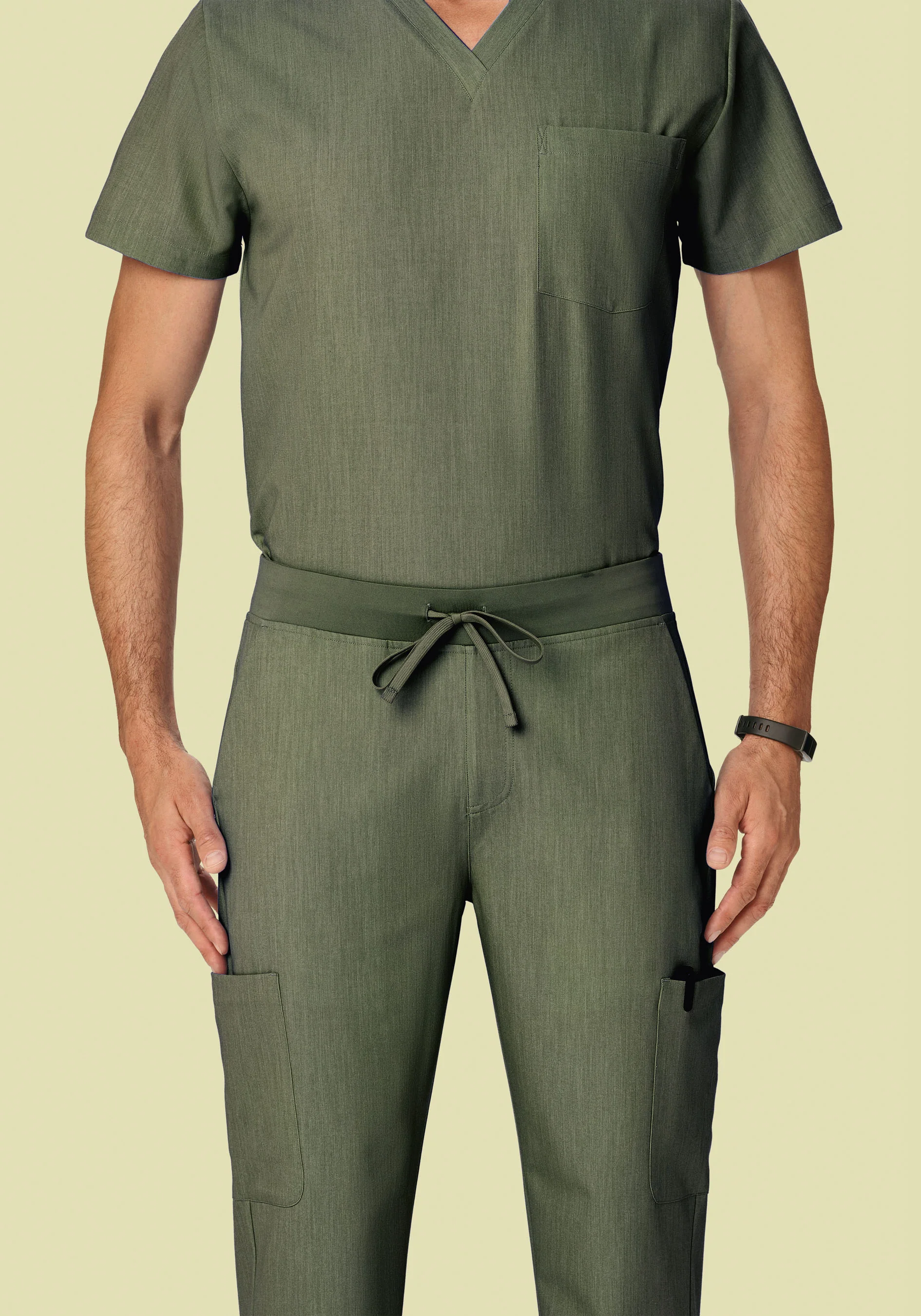 7 Pocket Cargos Heather Olive - Image 3