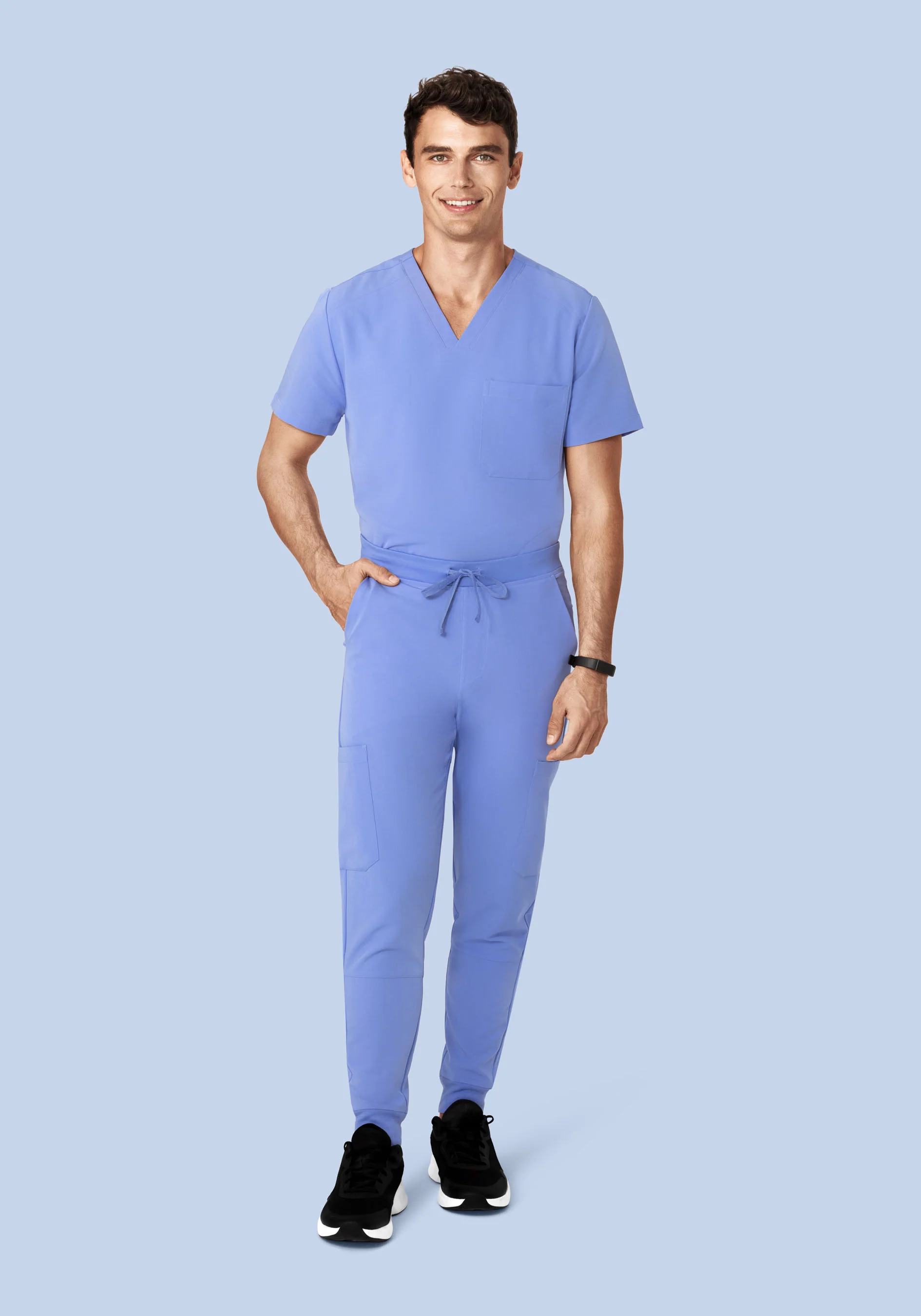7 Pocket Joggers French Blue - Image 2
