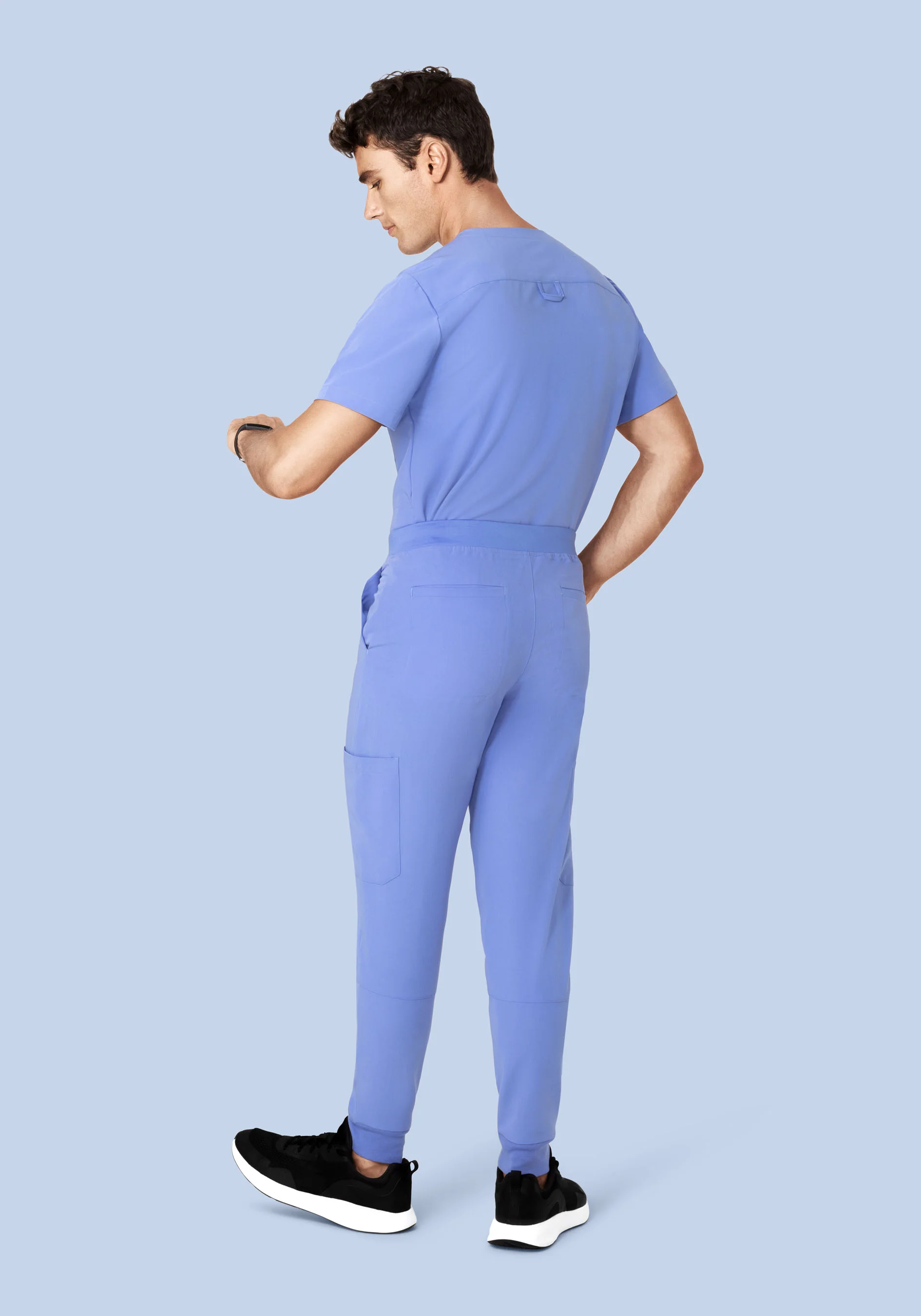 7 Pocket Joggers French Blue - Image 5
